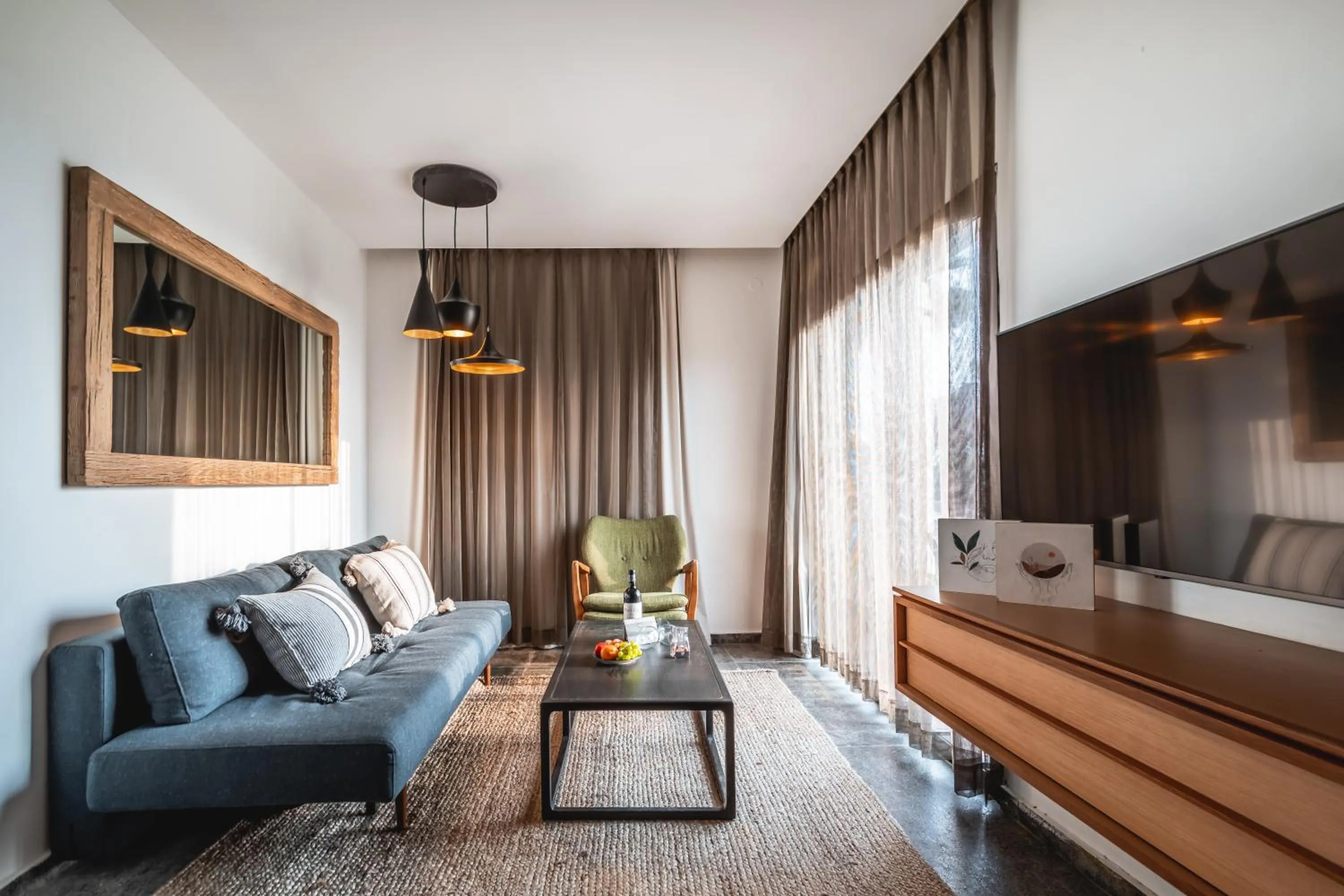 Living room in Jacob Sea Life Nahariya