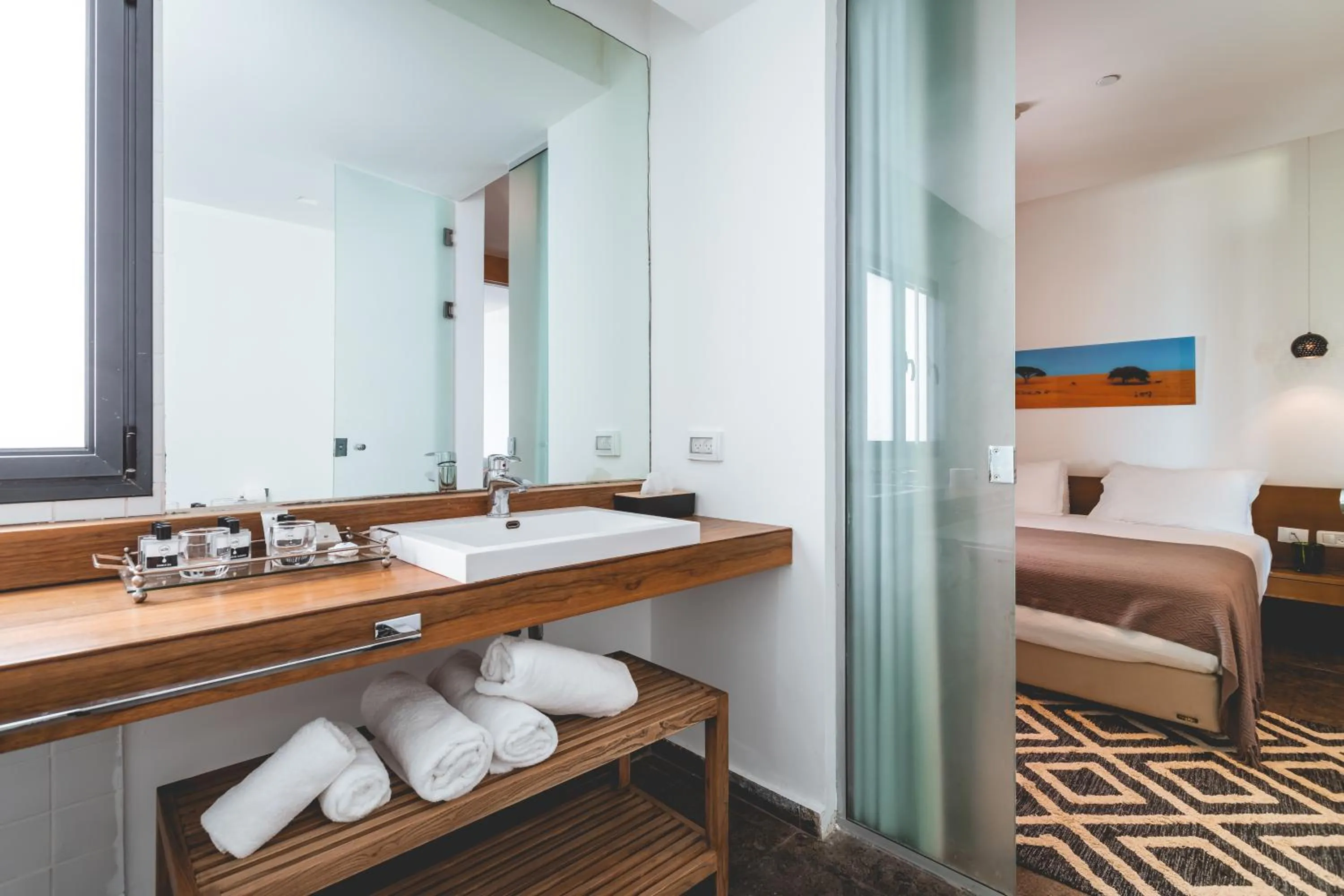 Bathroom, Bed in Jacob Sea Life Nahariya