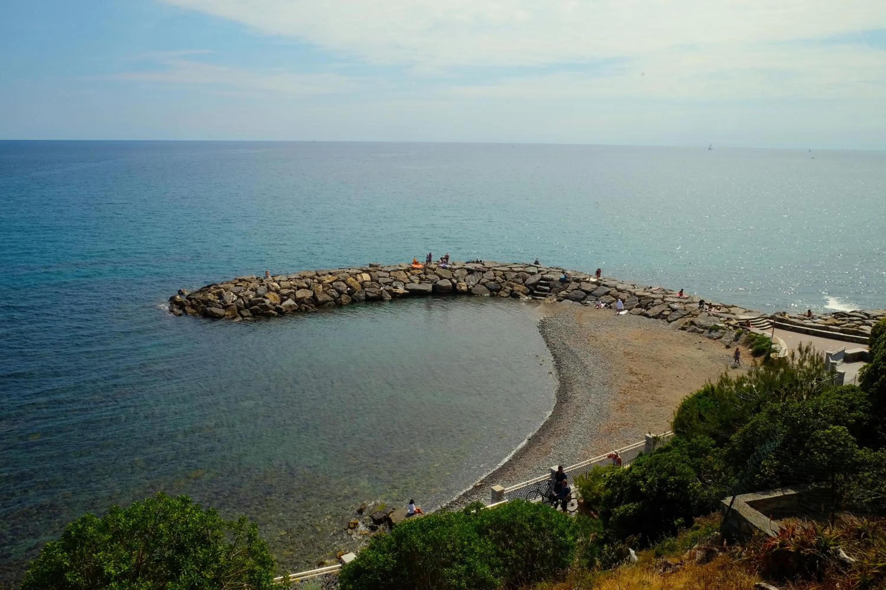 Beach, Bird's-eye View in Albergo Costa