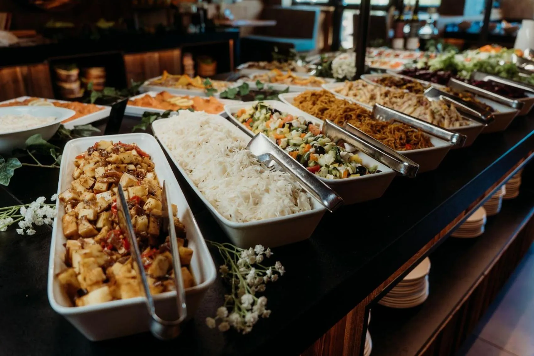 Restaurant/places to eat in Wellness- und Bierhotel Adam Bräu