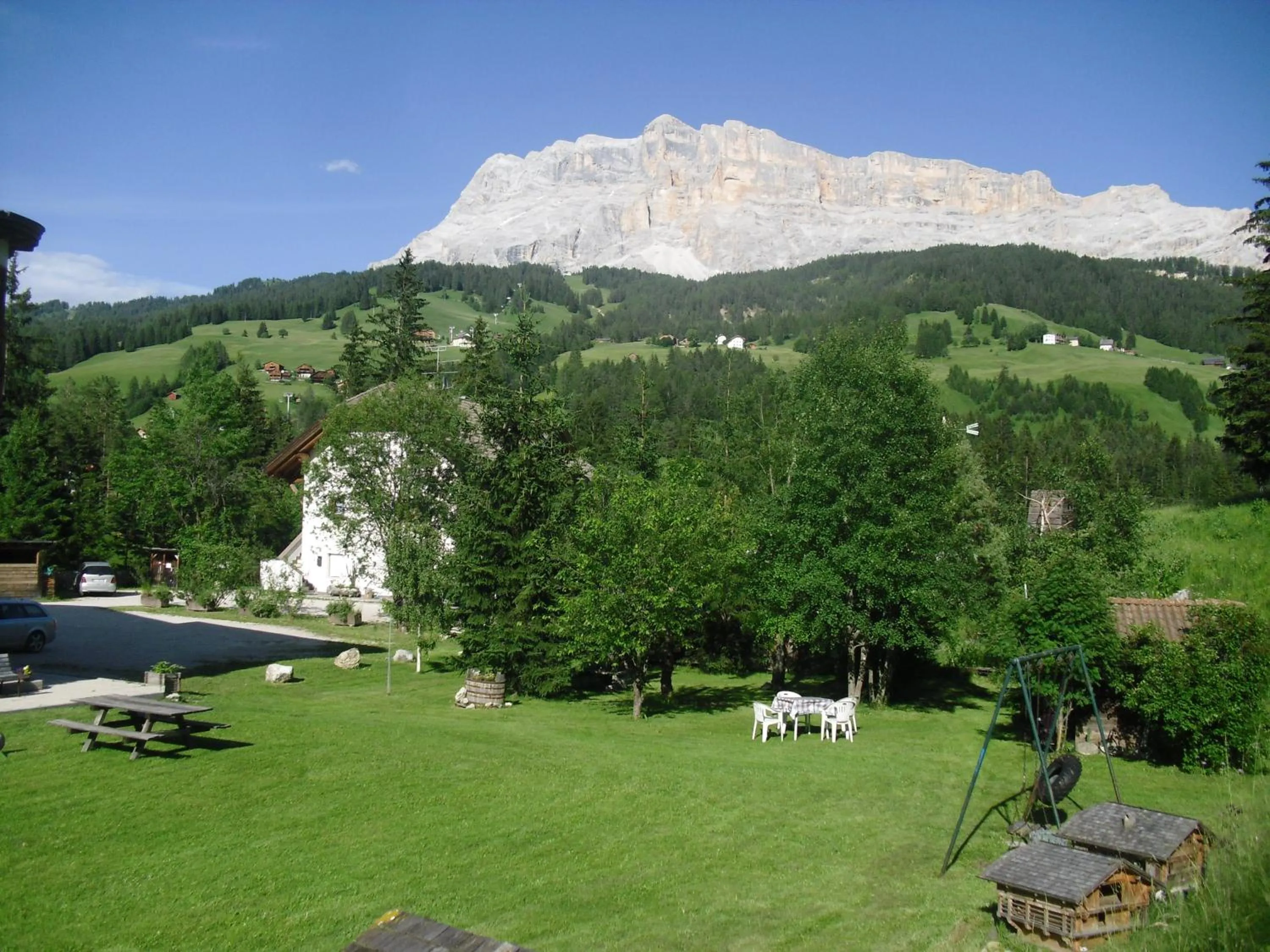 Garden view in Pension Rungg