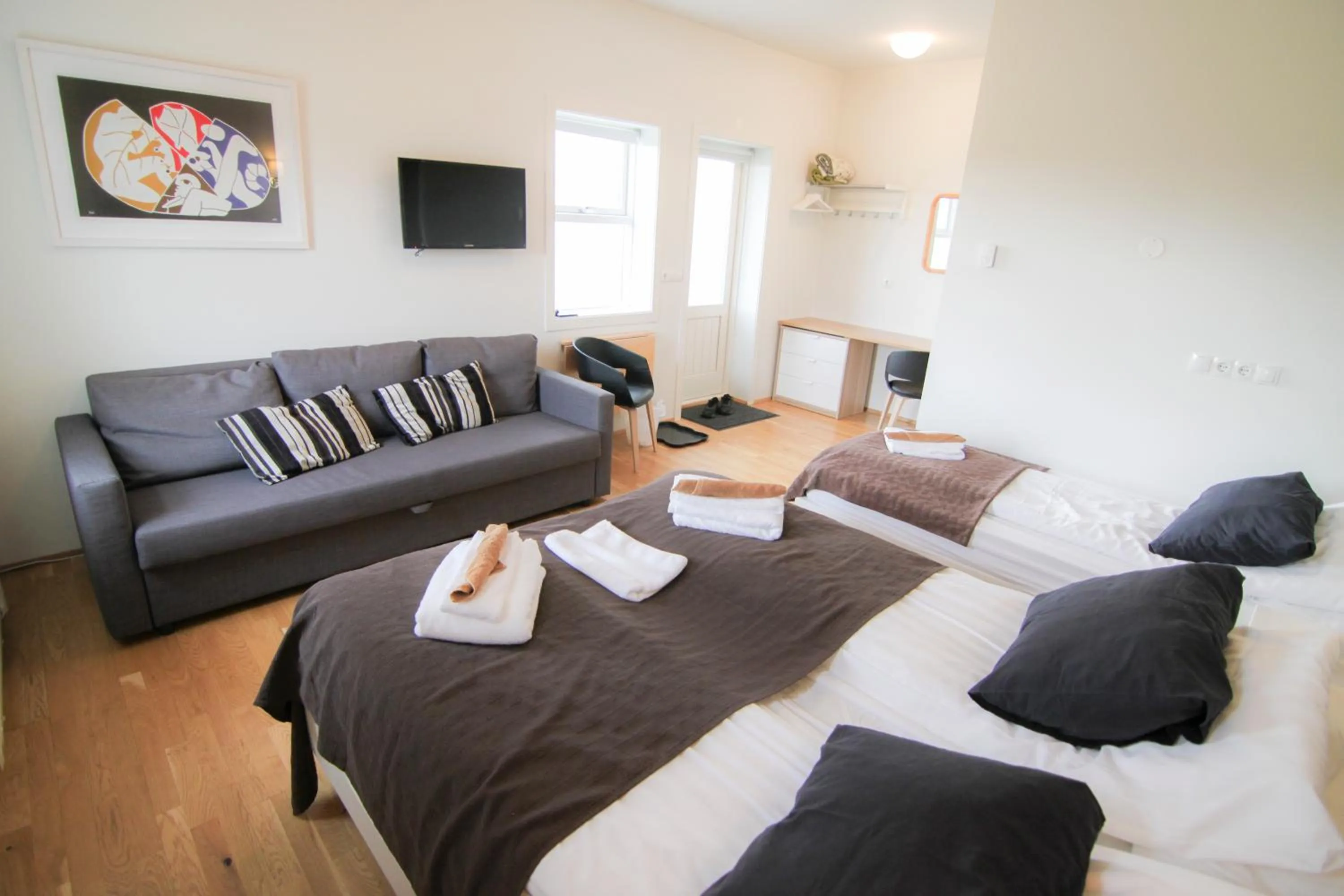 Bed in Hótel Lækur