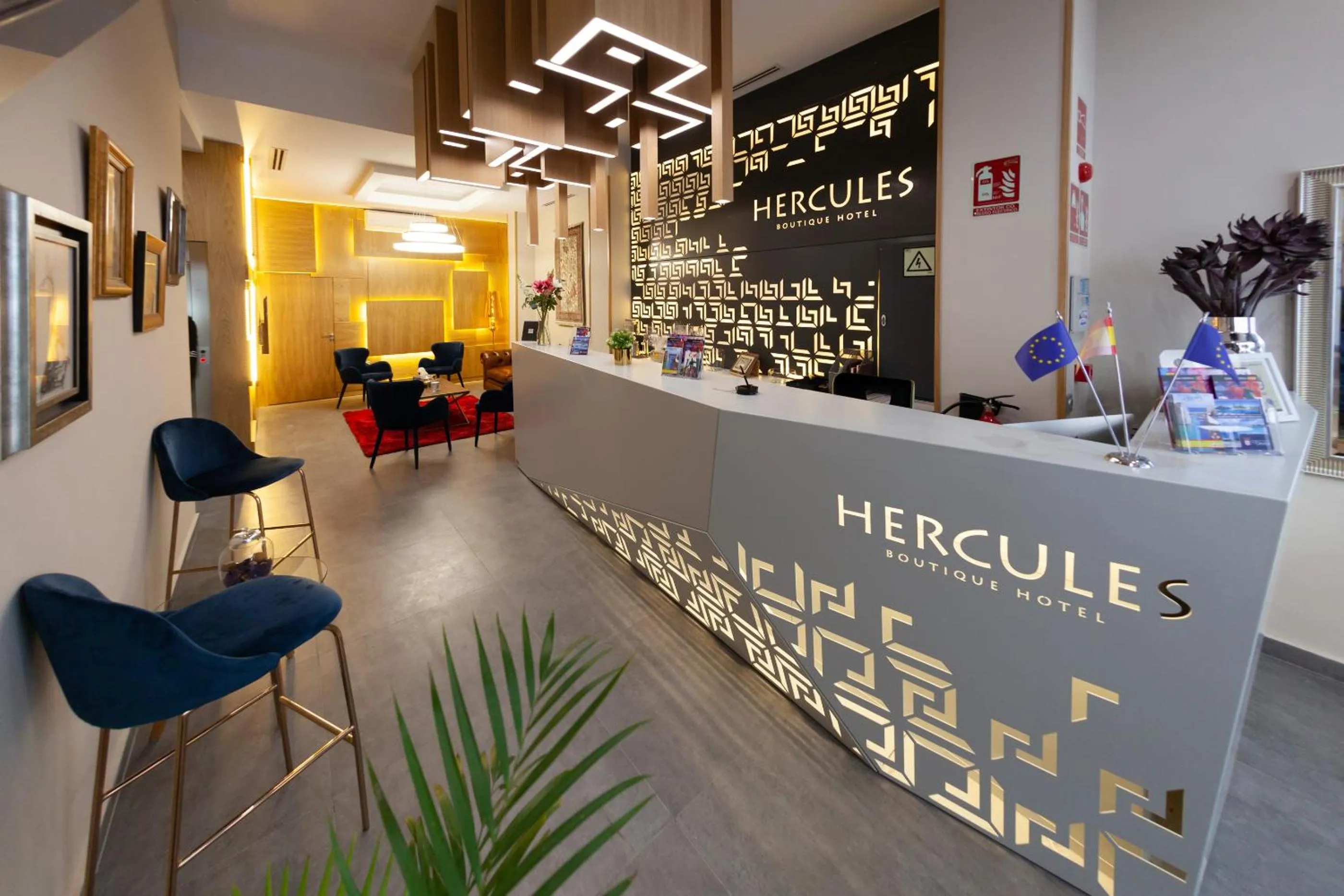 Lobby or reception in Hercules Boutique Hotel