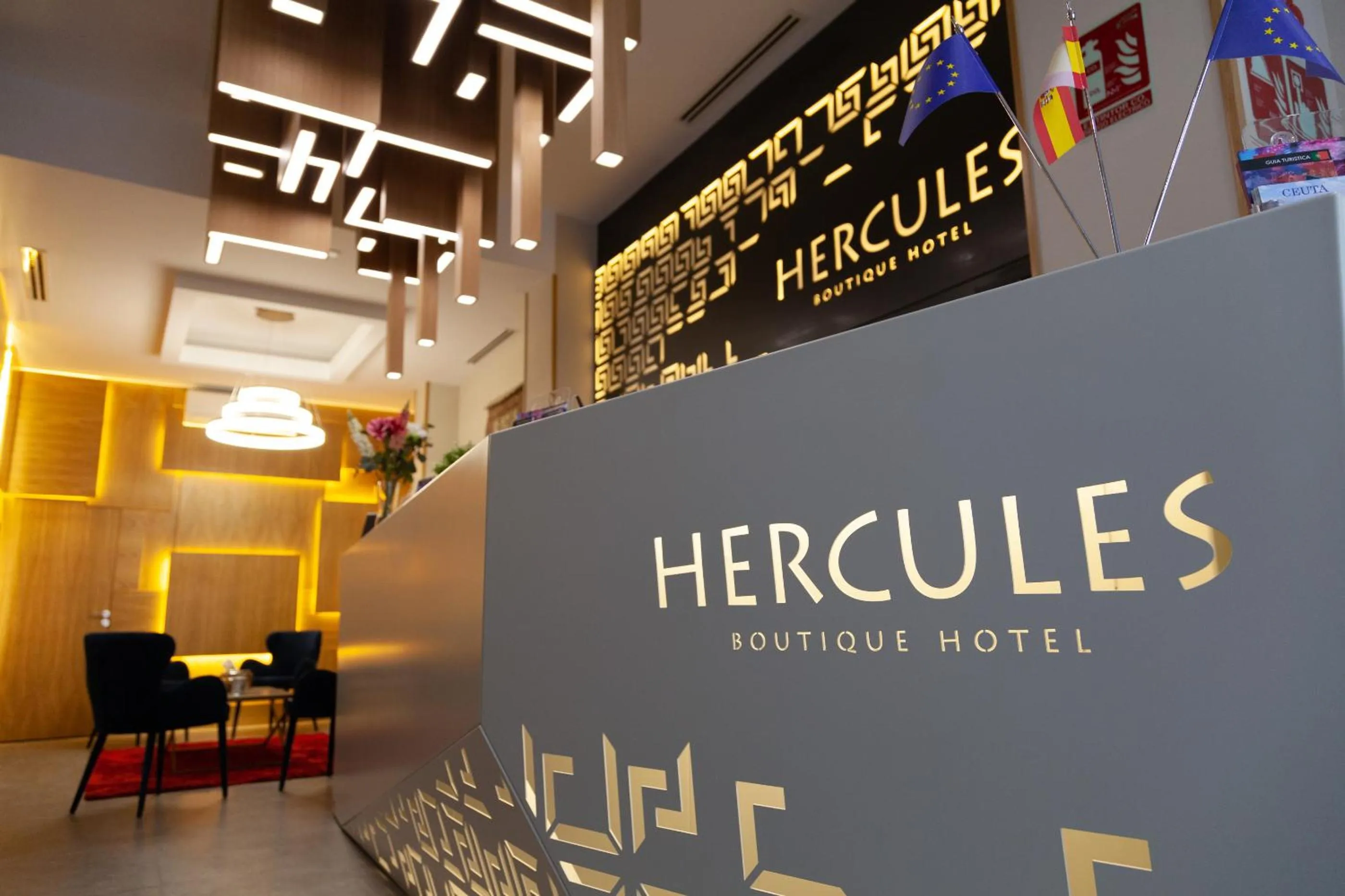 Property logo or sign in Hercules Boutique Hotel