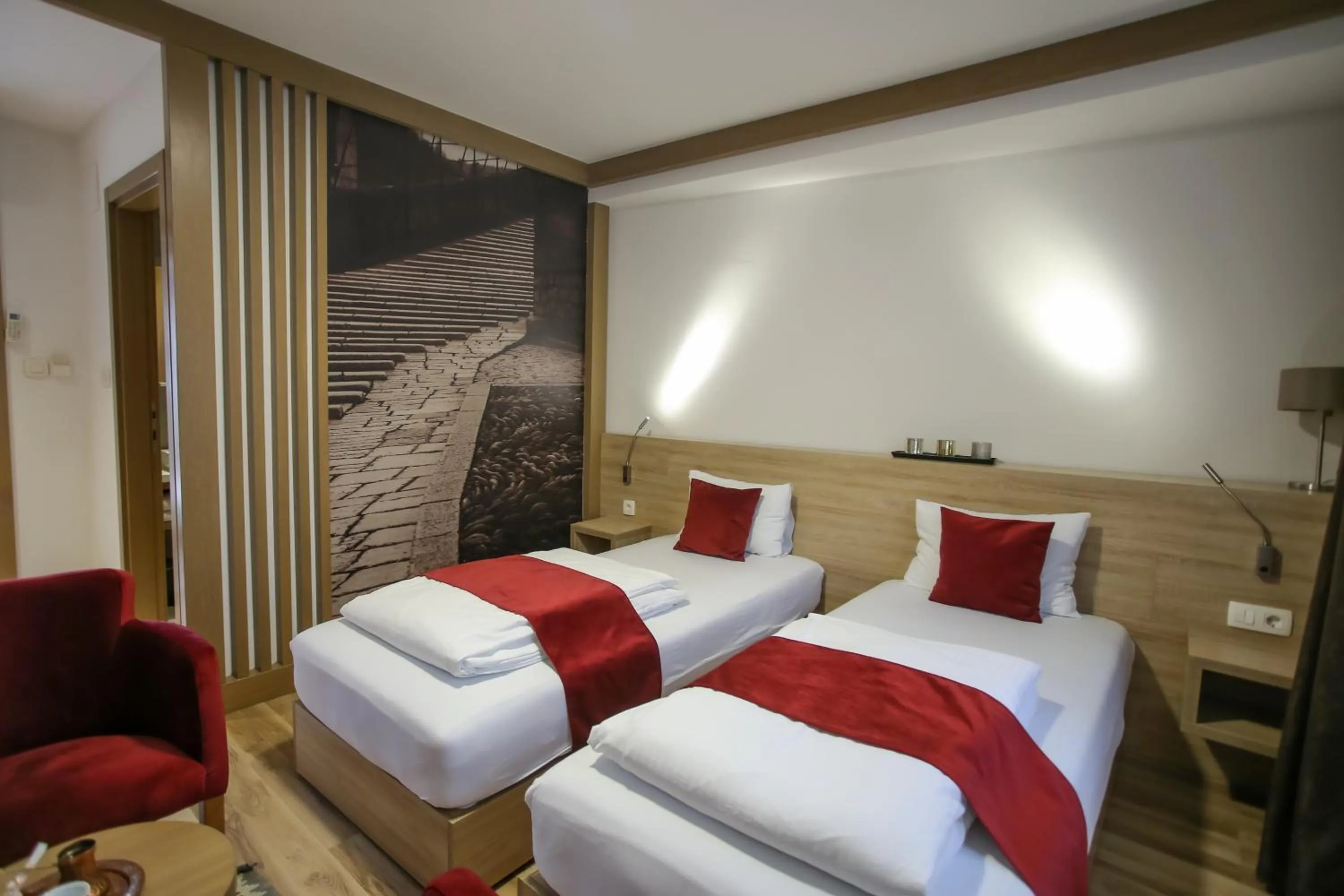 Bed in Hotel Emen