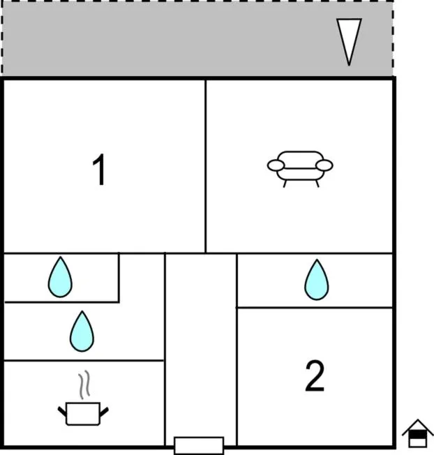 Floor plan in Villa Anči