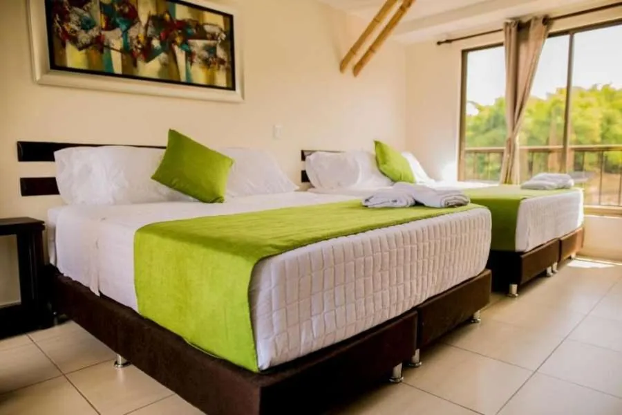 Bed in La Victoria Hotel Campestre