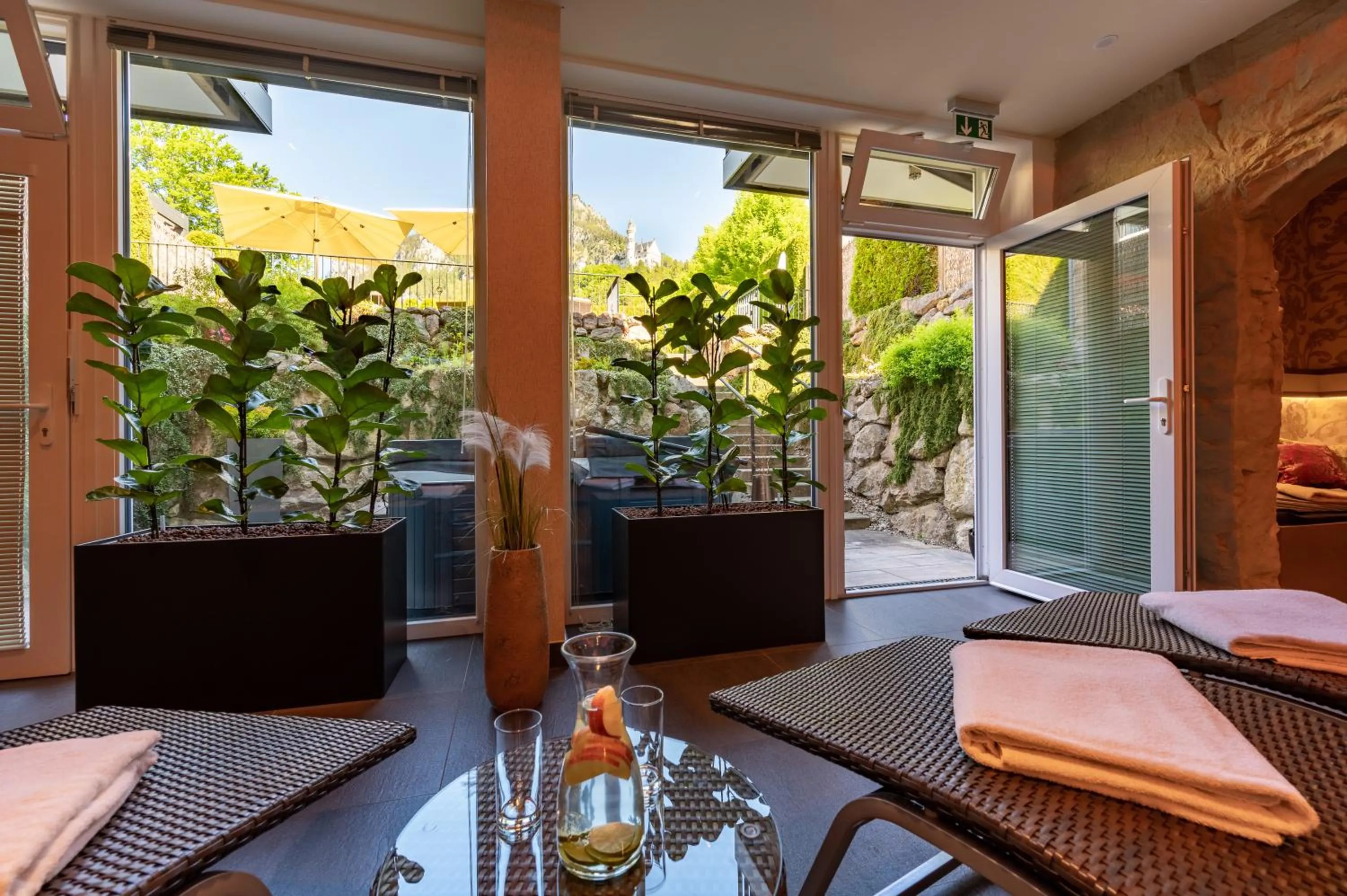 Sauna in Villa Ludwig Suite Hotel