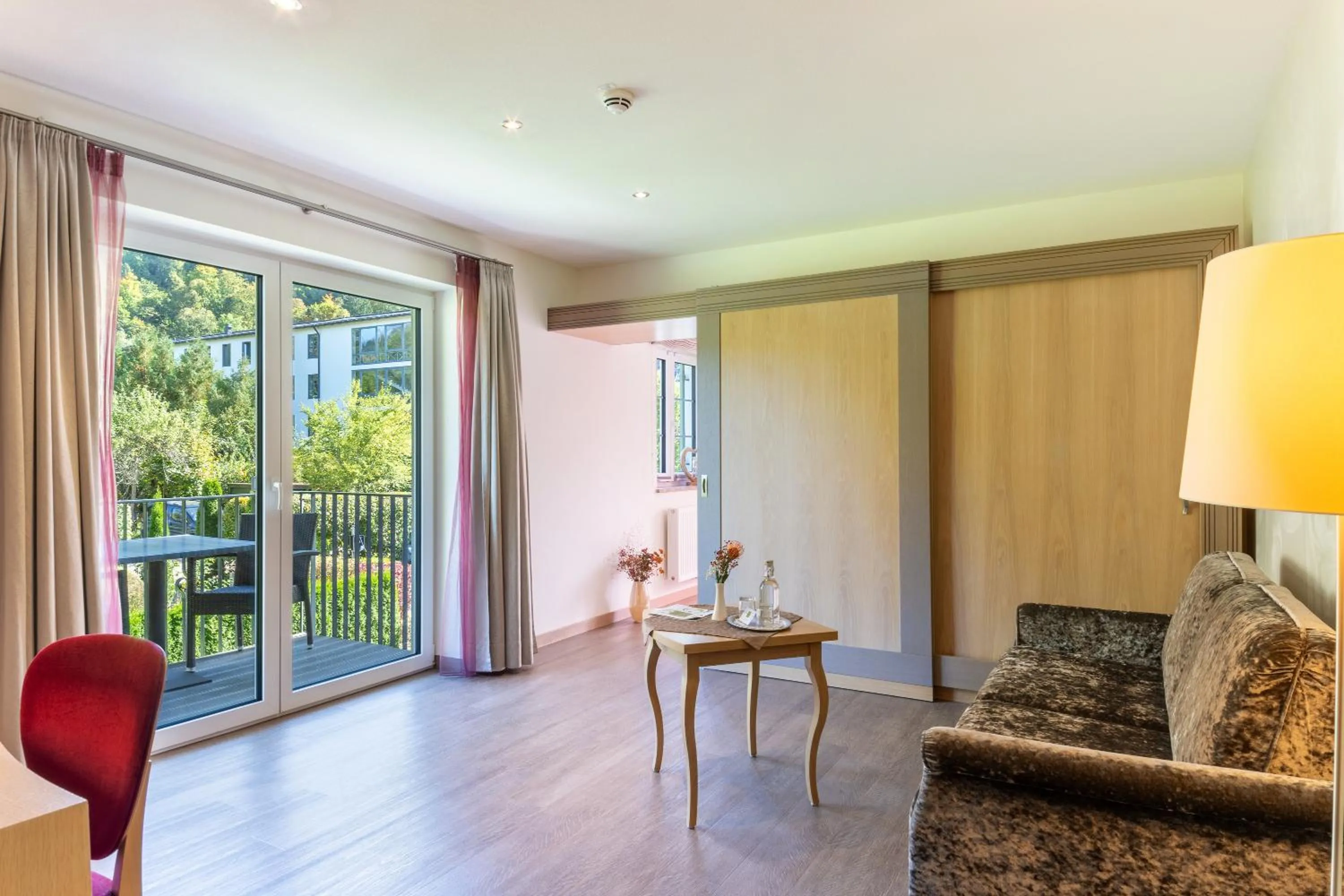 Seating area in Villa Ludwig Suite Hotel