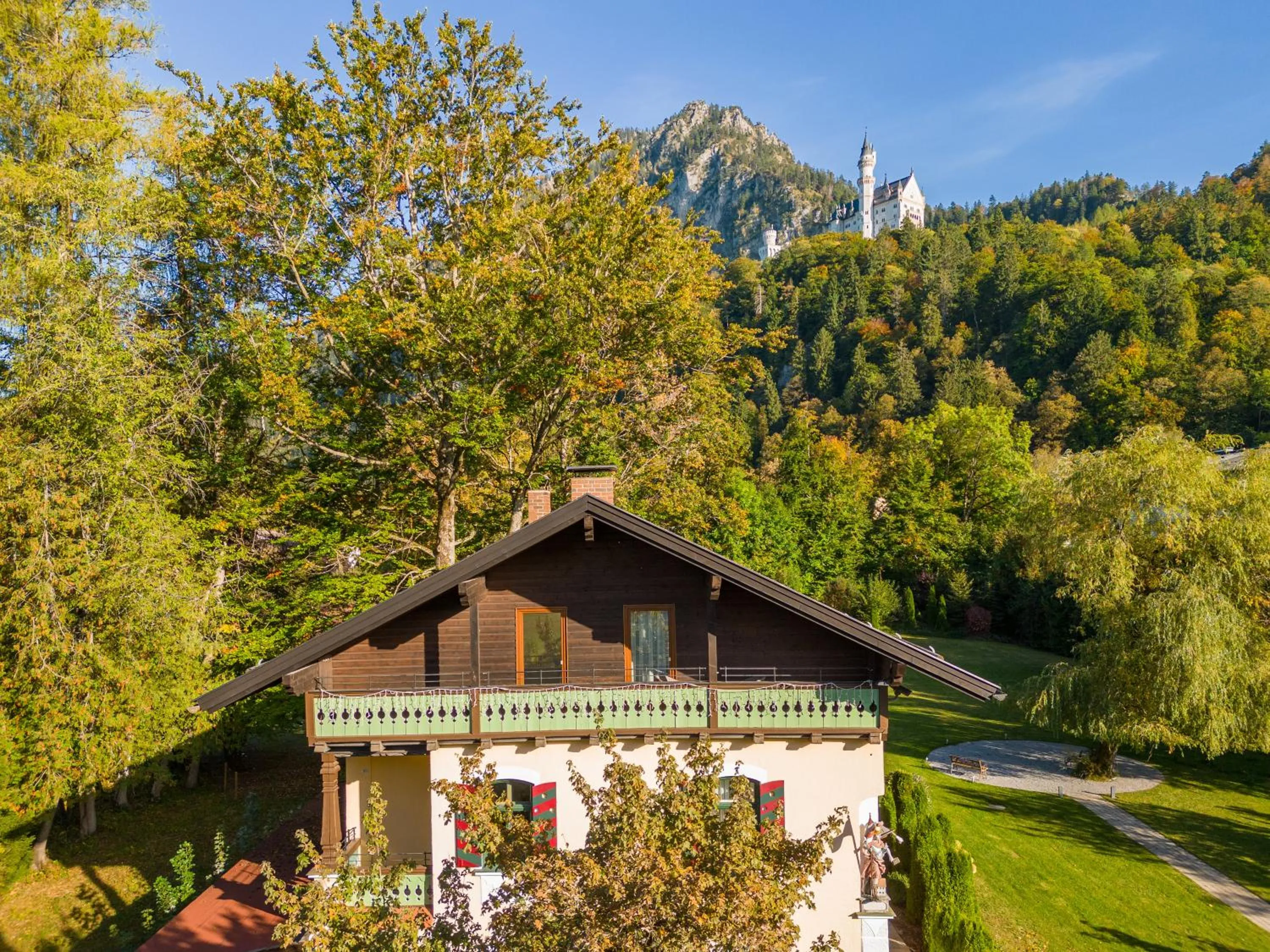 Garden view in Villa Ludwig Suite Hotel