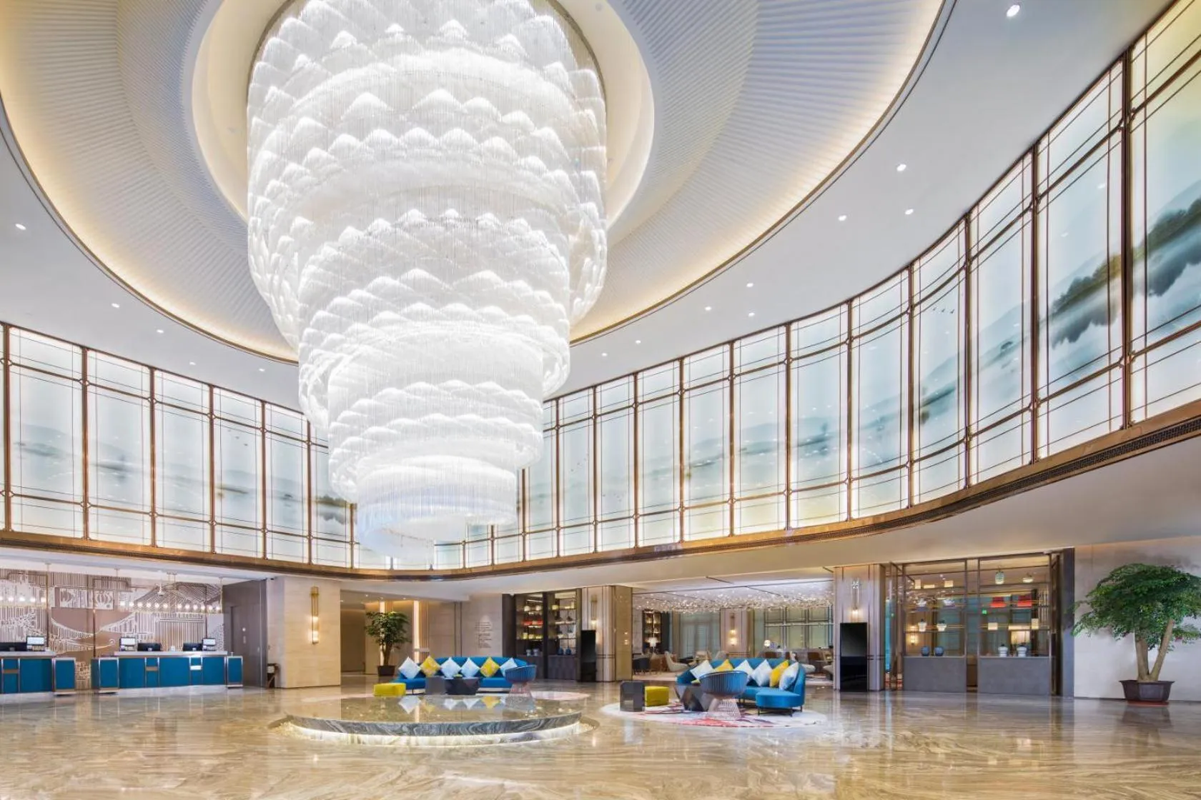 Lobby or reception in Auto City Ruili Hotel