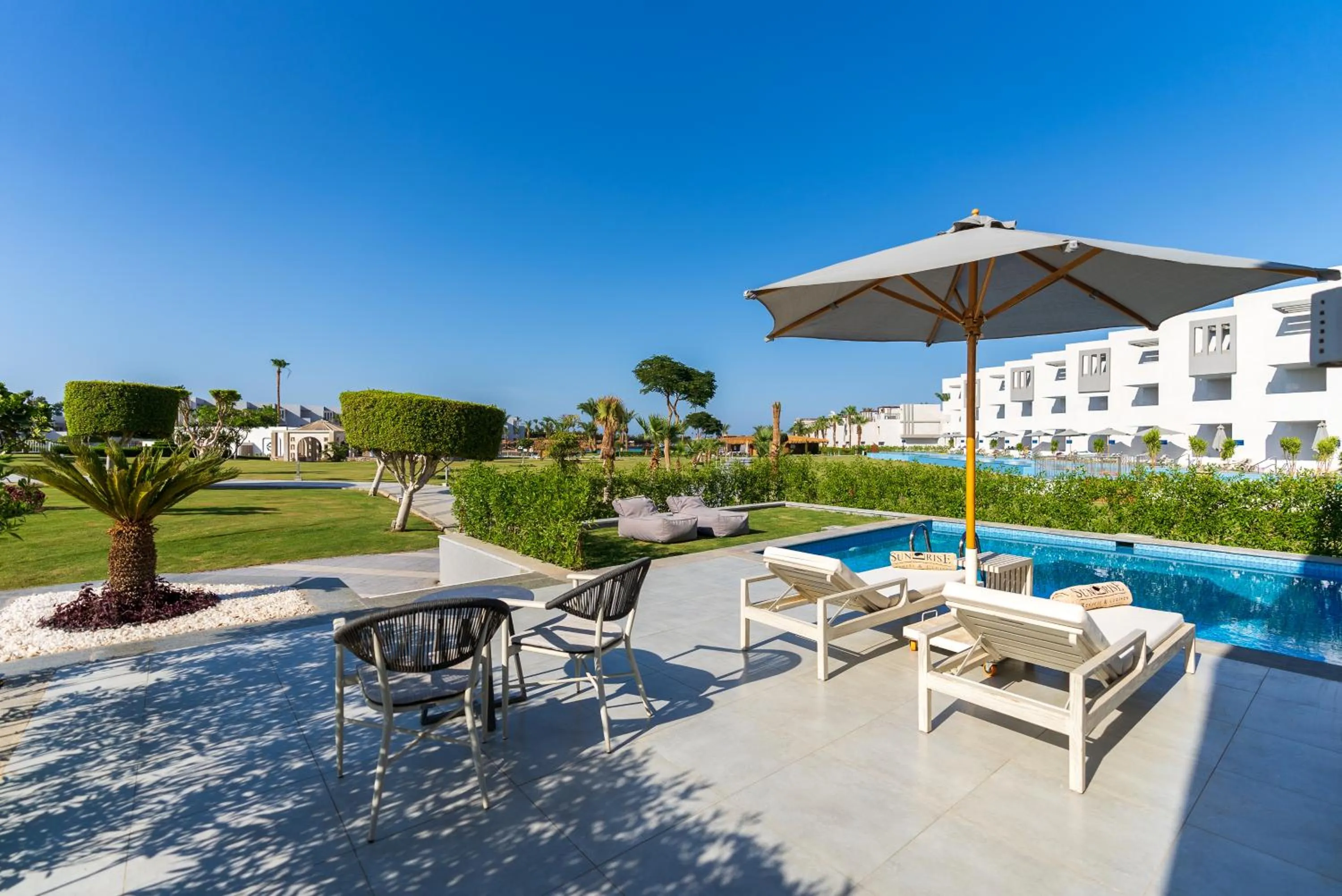 Patio in Sunrise Crystal Bay Resort -Grand Select