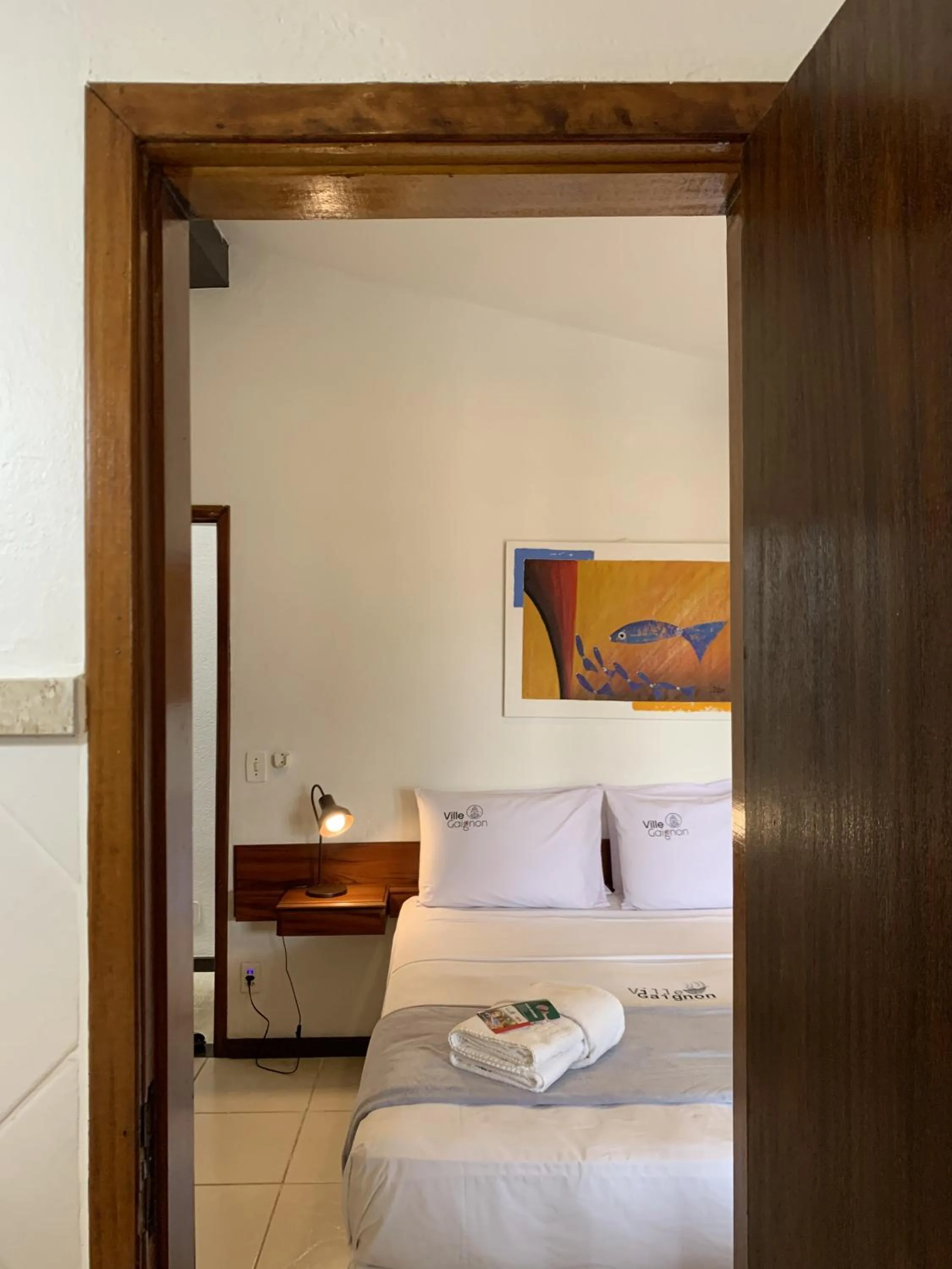 Bed in Pousada Villegaignon