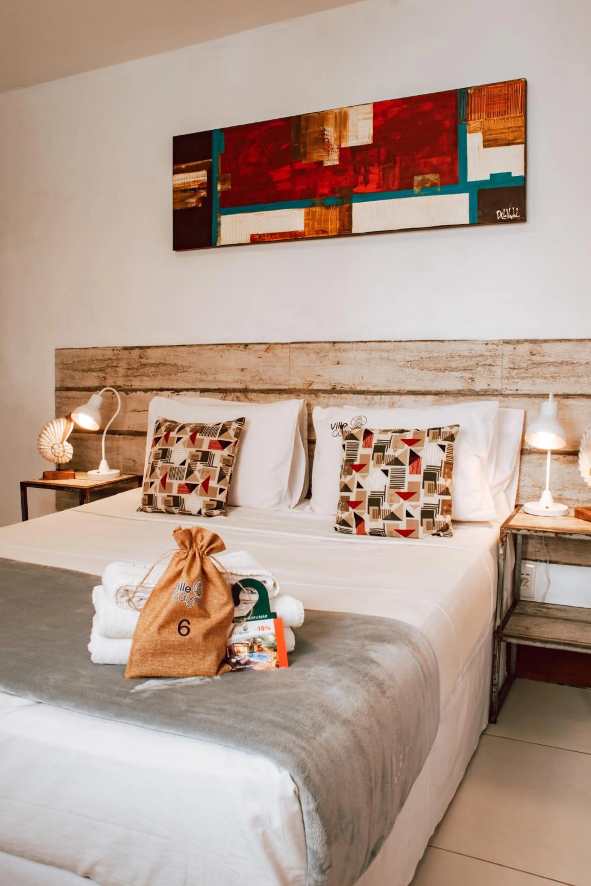 Bed in Pousada Villegaignon