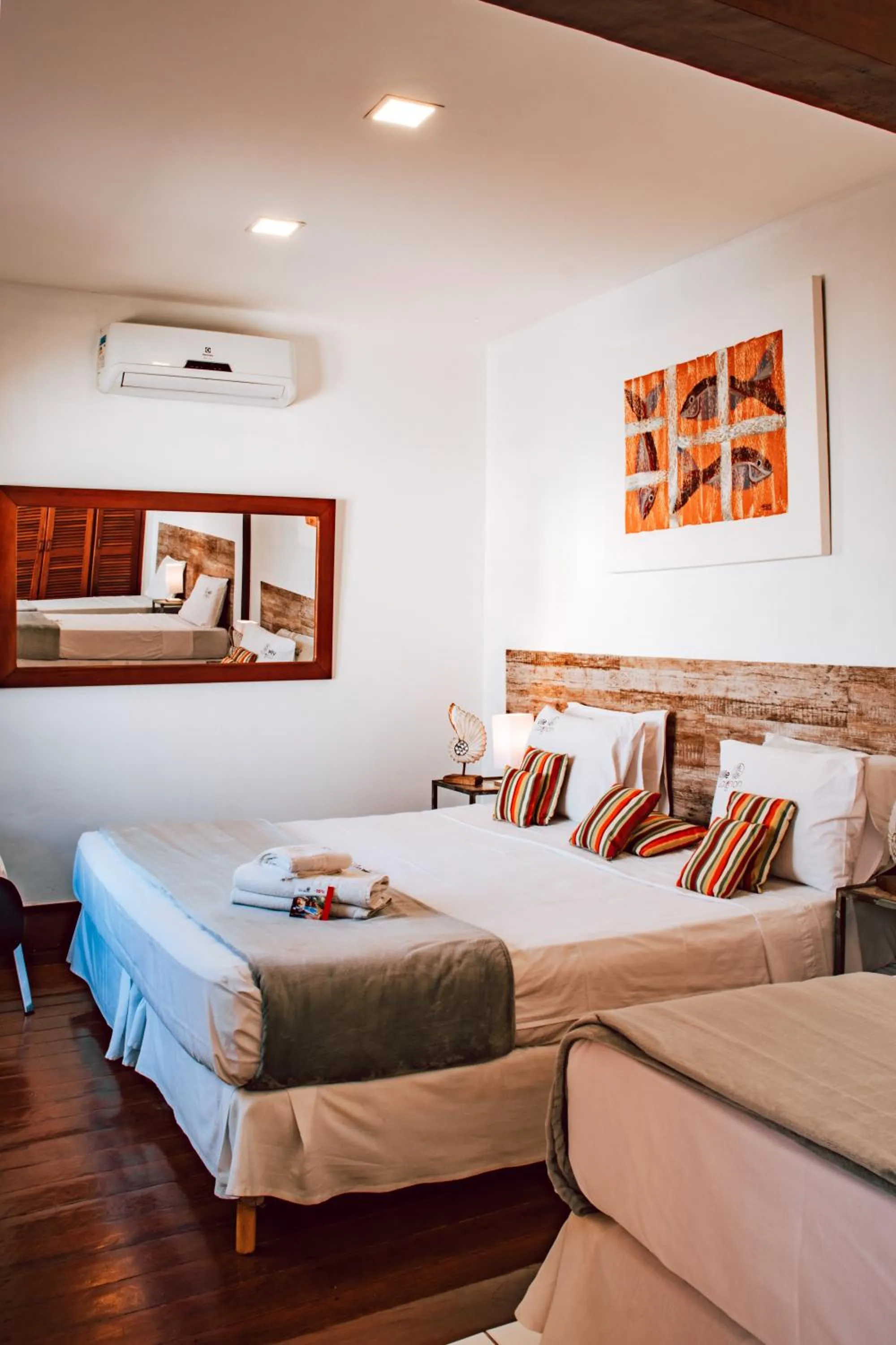 Bed in Pousada Villegaignon