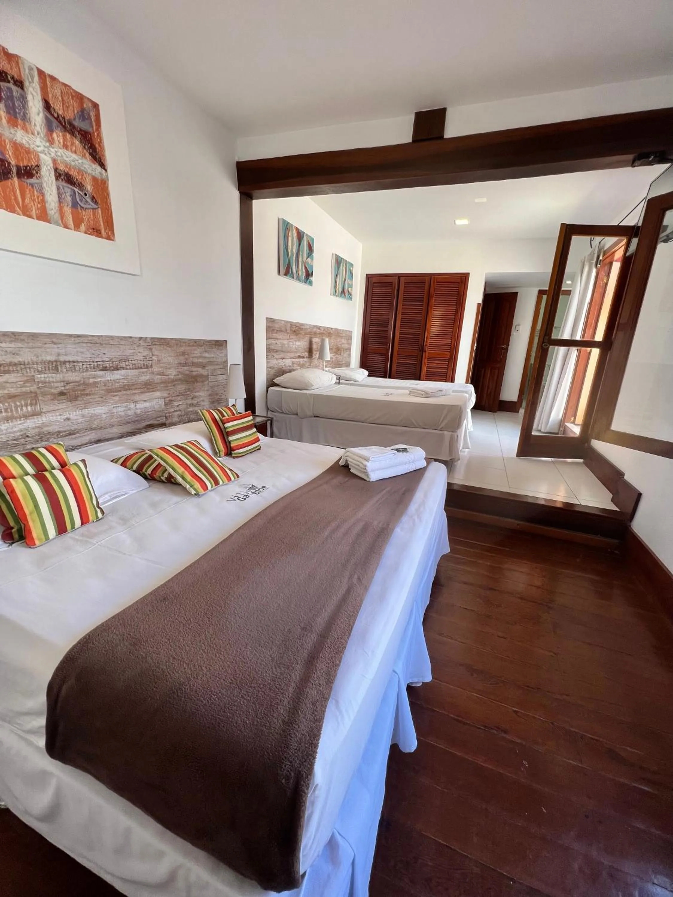 Bed in Pousada Villegaignon