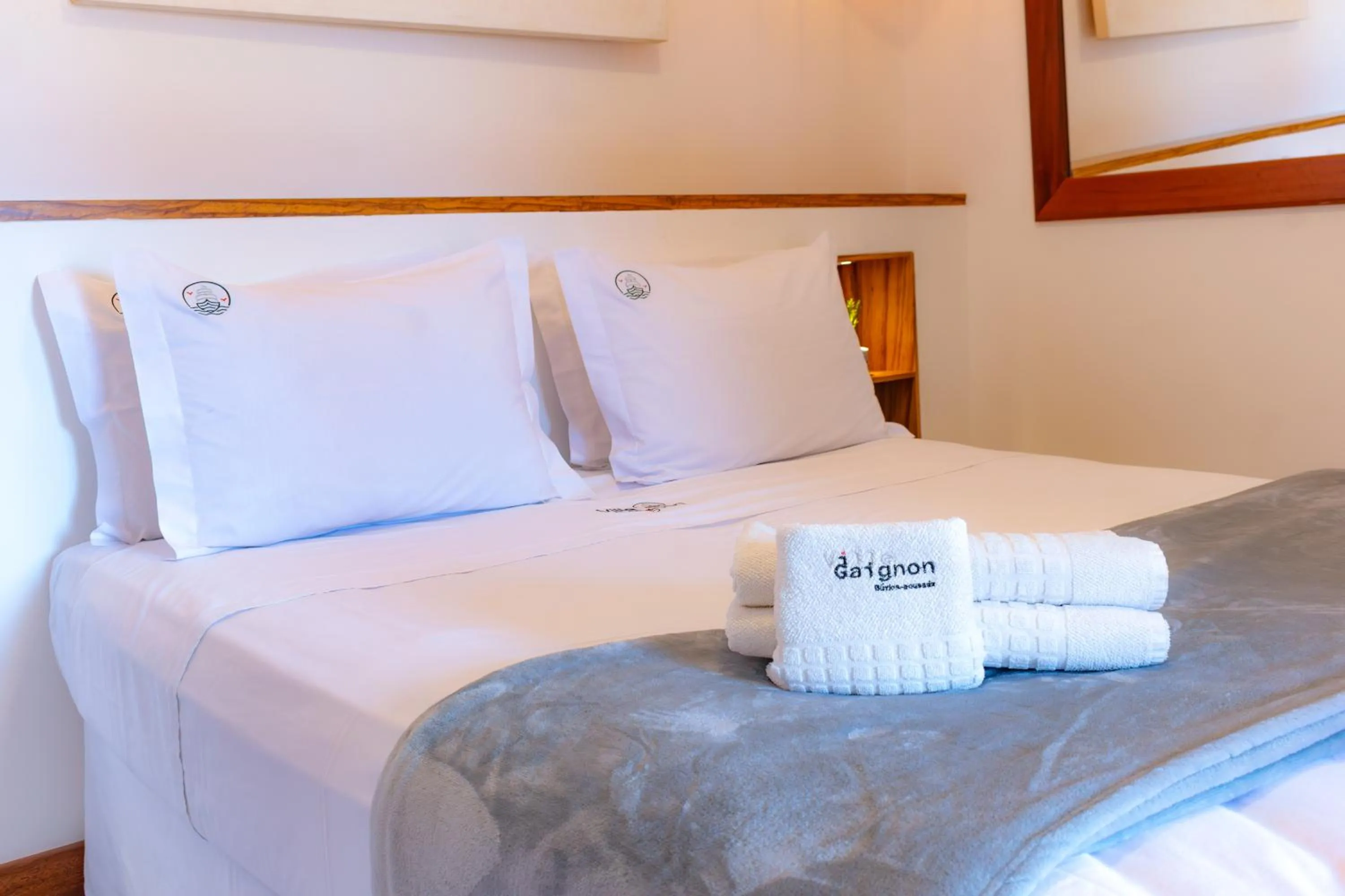 Bed in Pousada Villegaignon