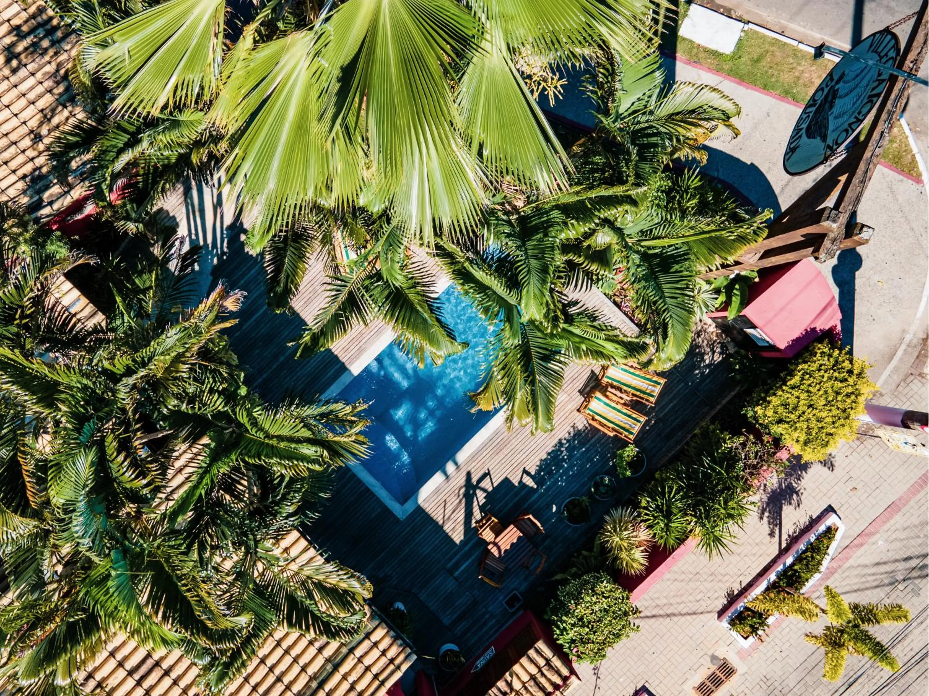 Bird's eye view in Pousada Villegaignon