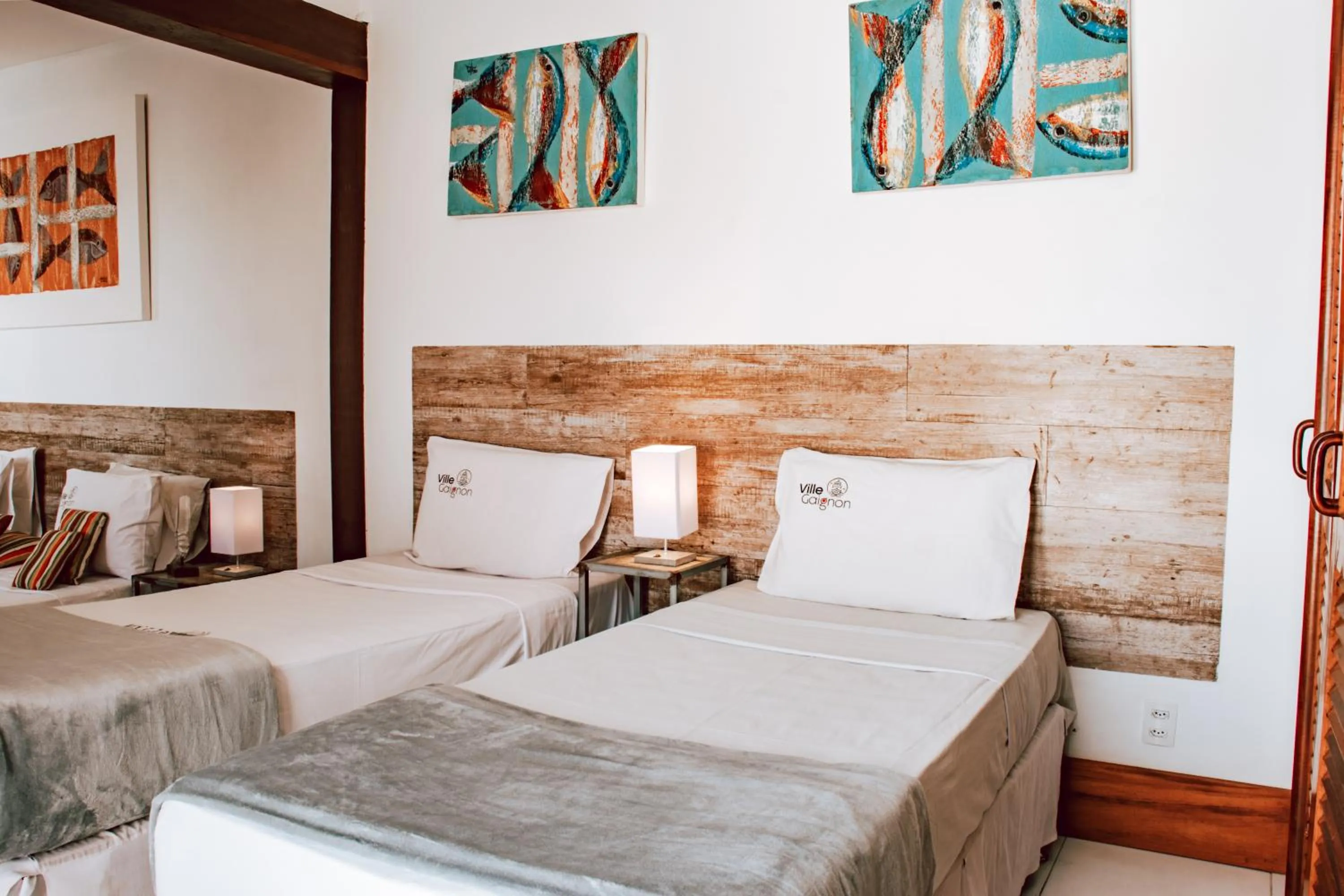 Bed in Pousada Villegaignon