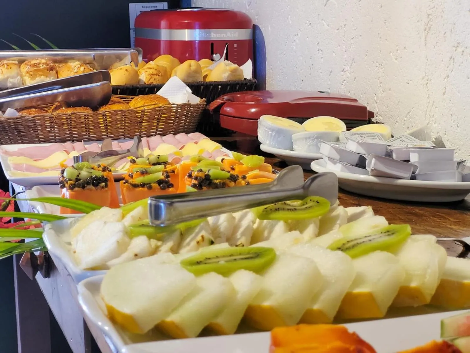 Buffet breakfast in Pousada Villegaignon