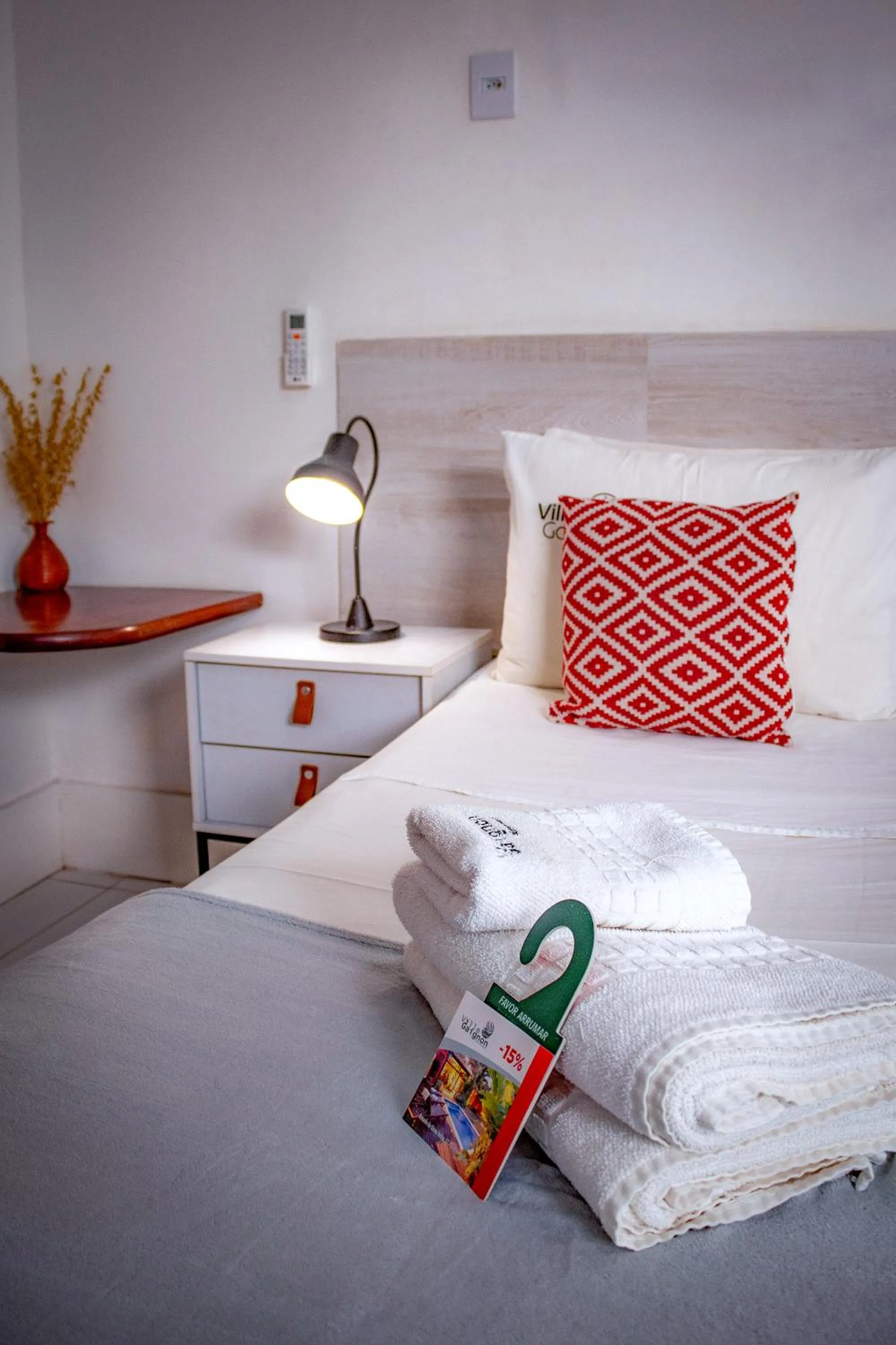 Bed in Pousada Villegaignon