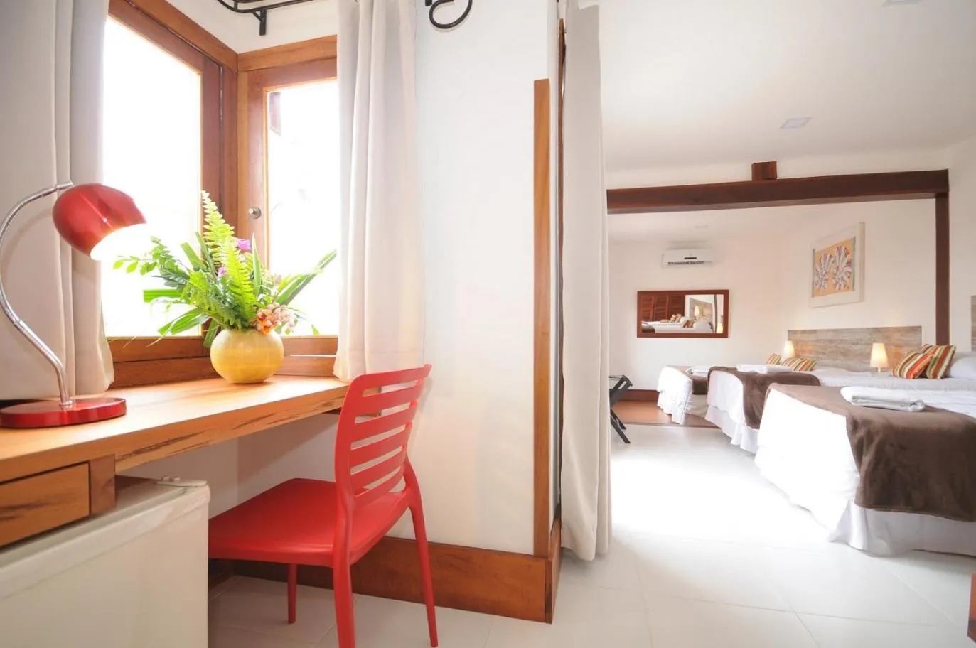 Bed in Pousada Villegaignon