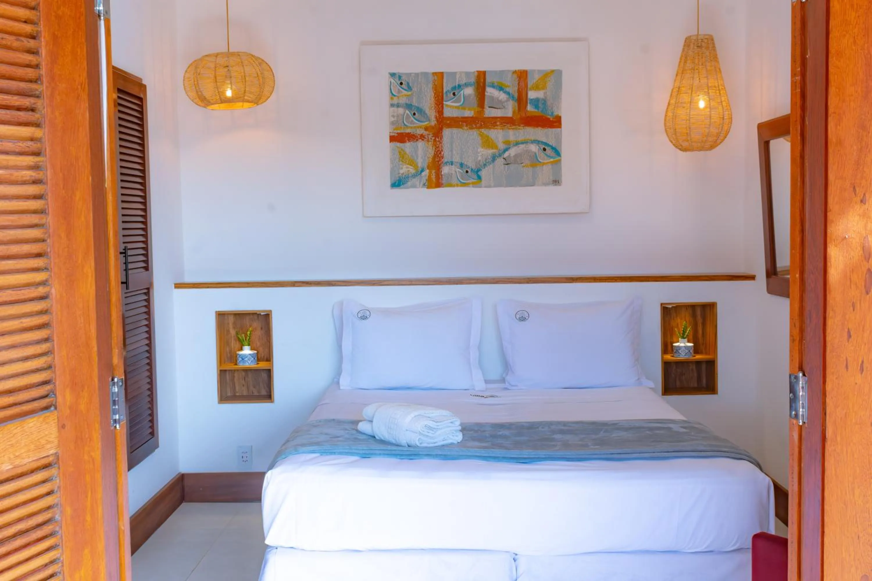 Bed in Pousada Villegaignon