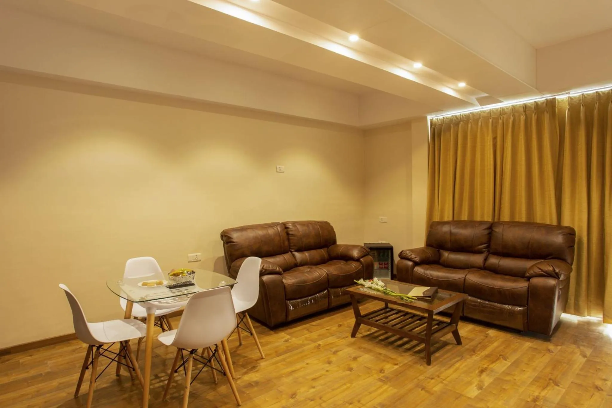 Living room in Sarovar Portico, Somnath