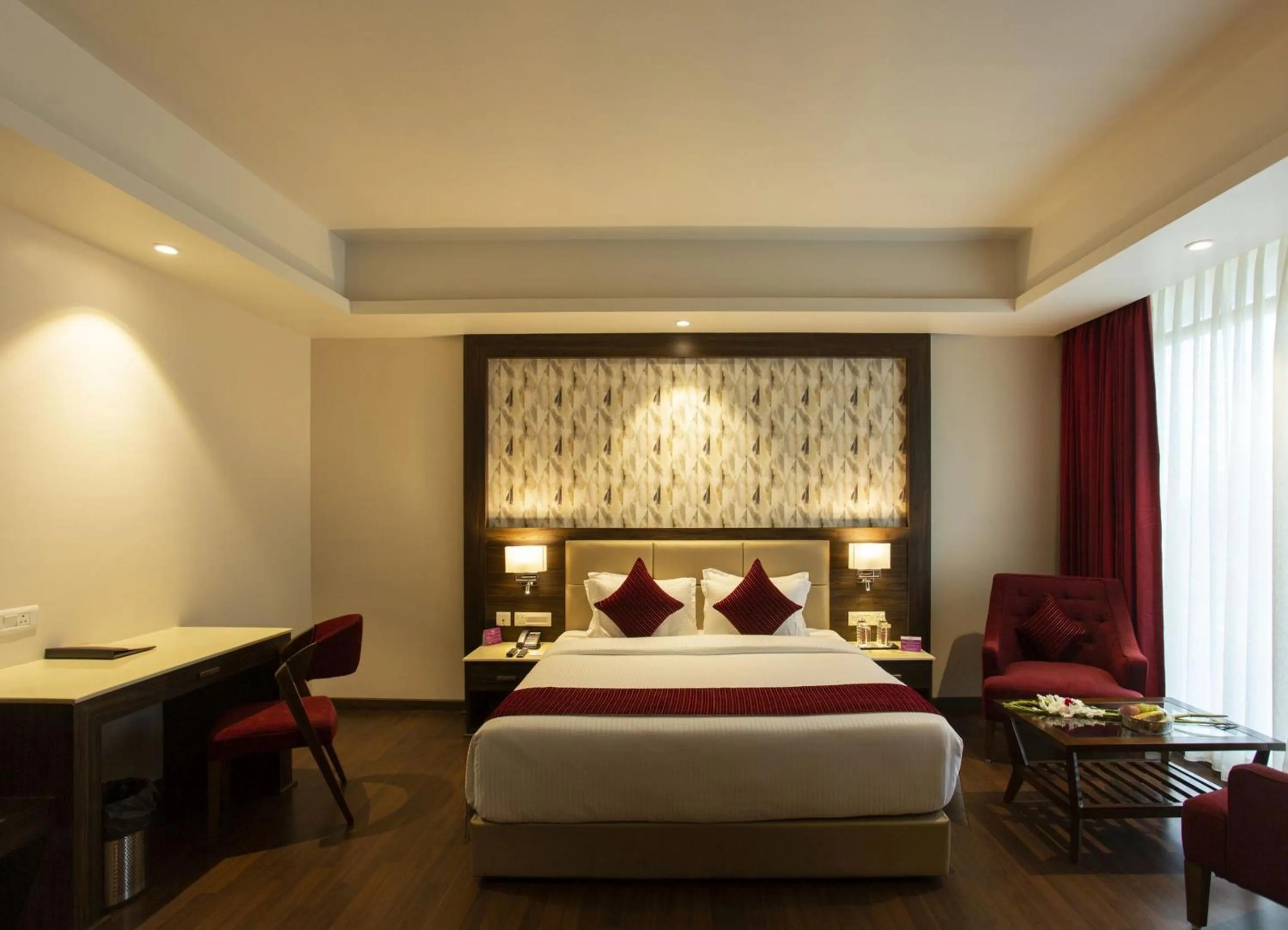 Bedroom, Bed in Sarovar Portico, Somnath
