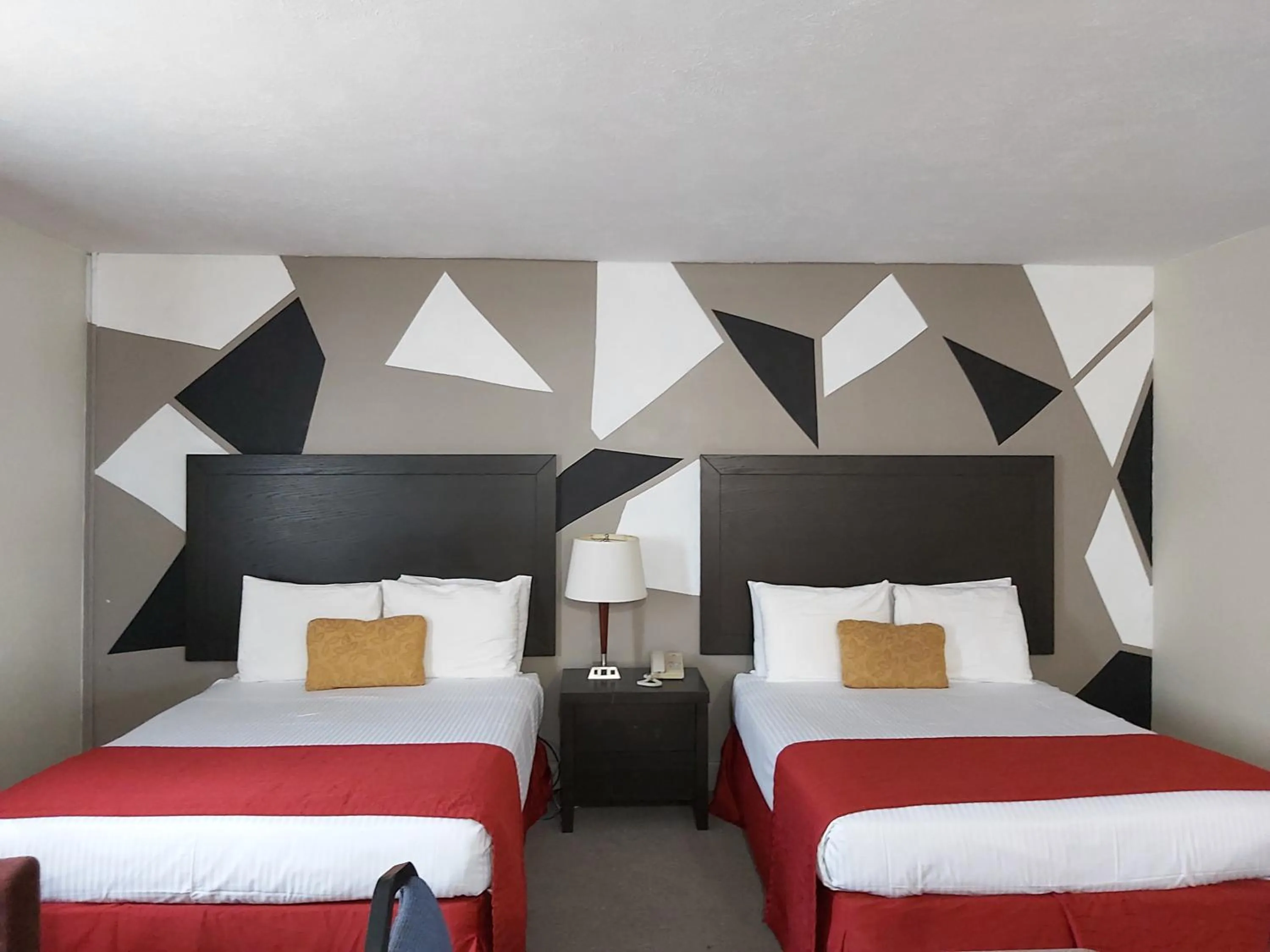 Bed in Seely's Motel