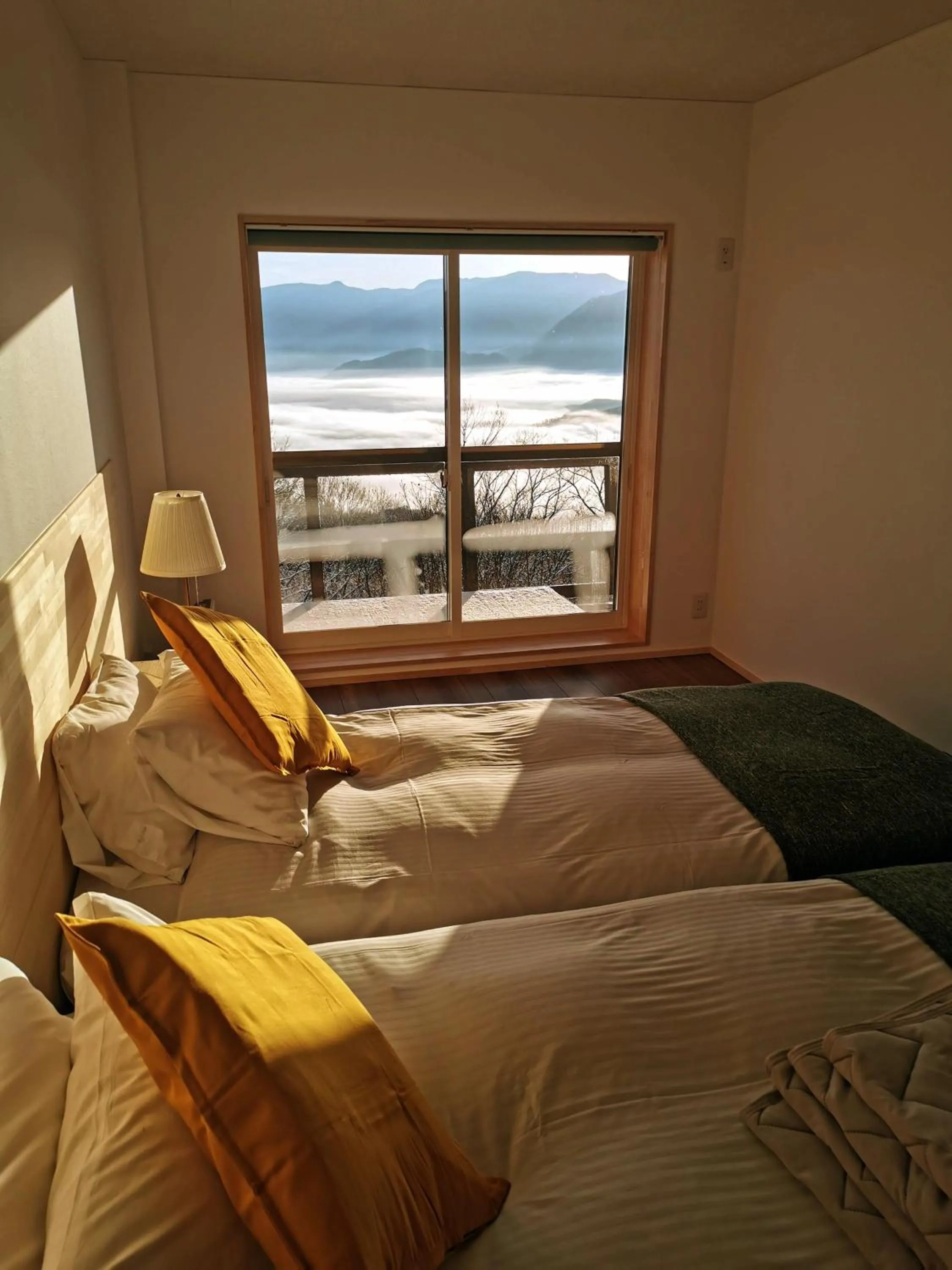 Bed in Fujio Pension Madarao Apartment Hotel & Restaurant