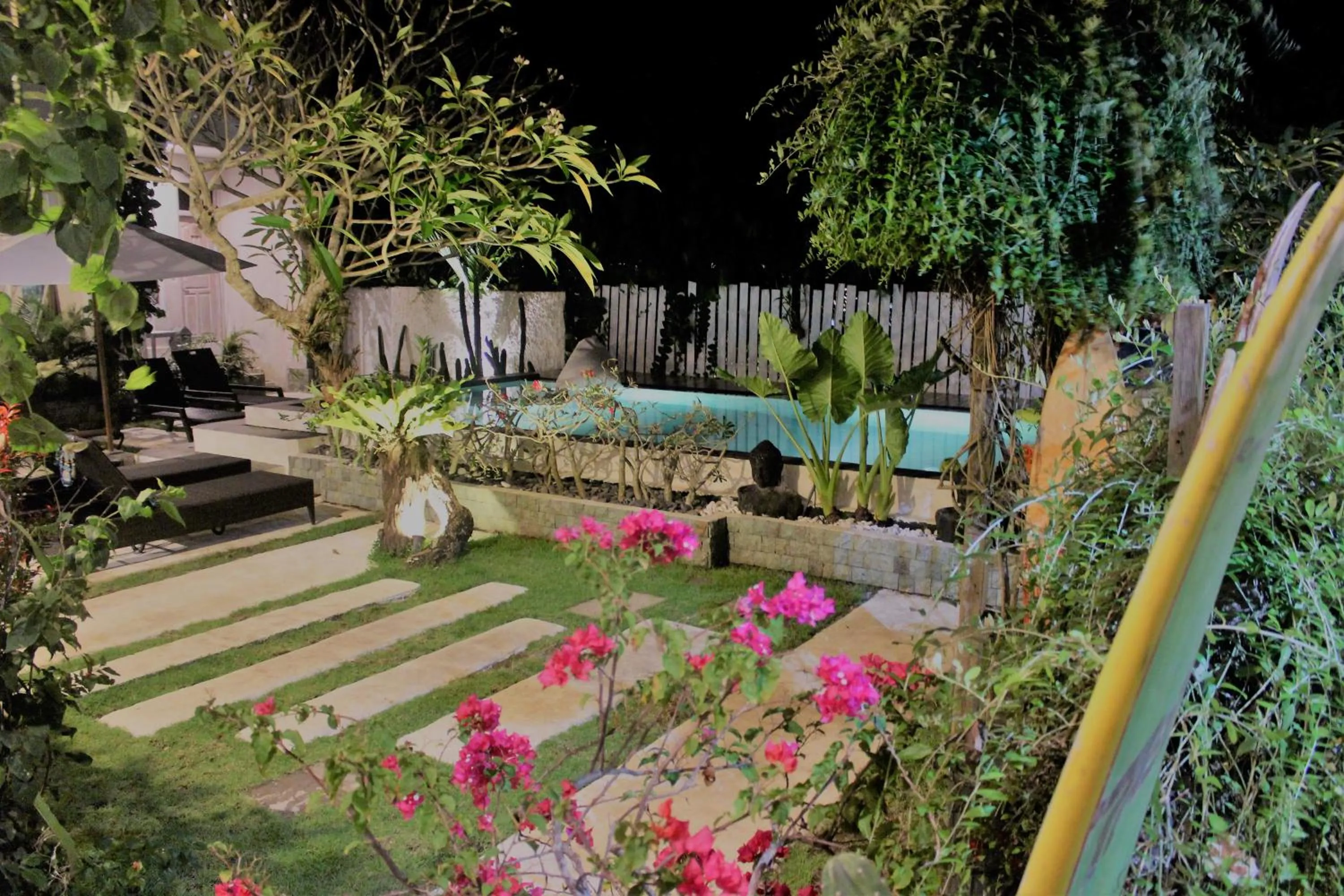 Pool view in Bingin Inn