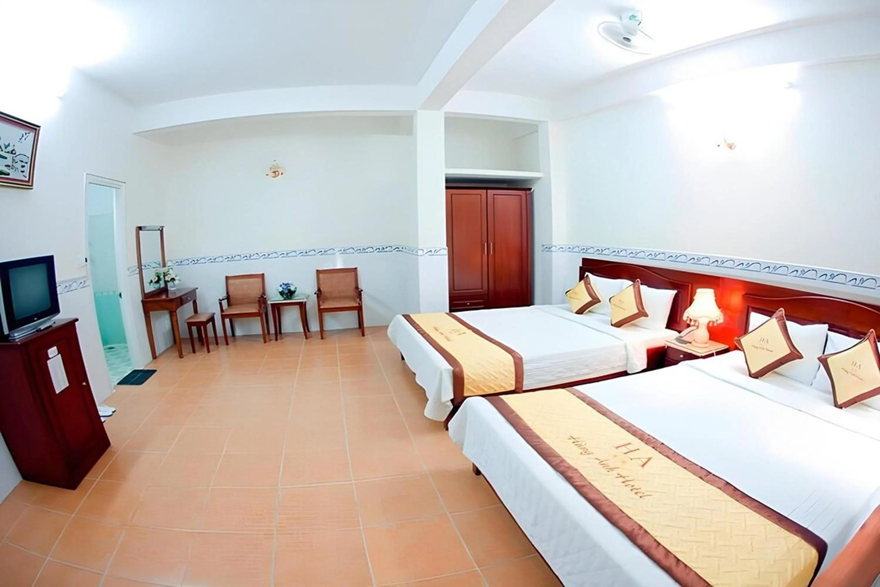 Bed in Hung Anh Hotel