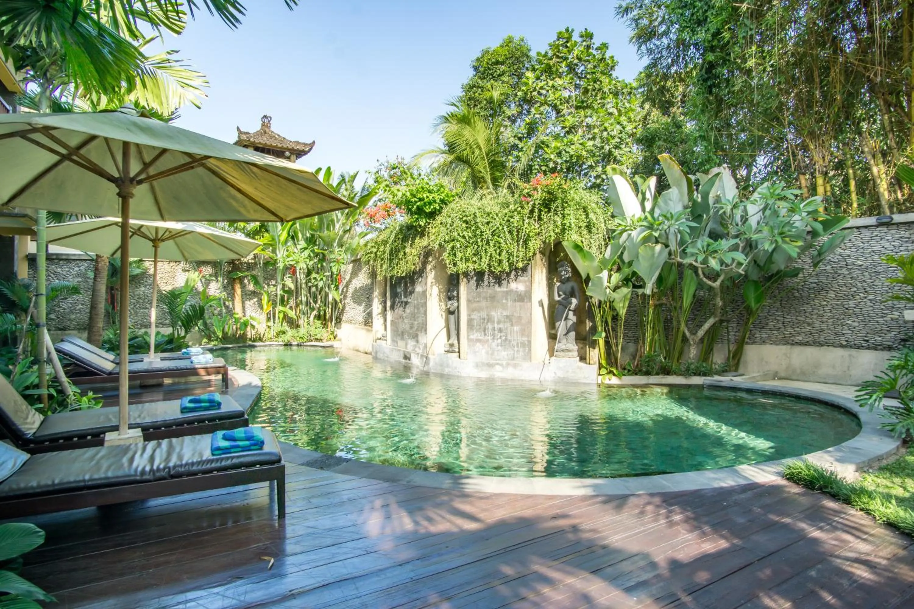 Pool view in Villa Sonia Ubud