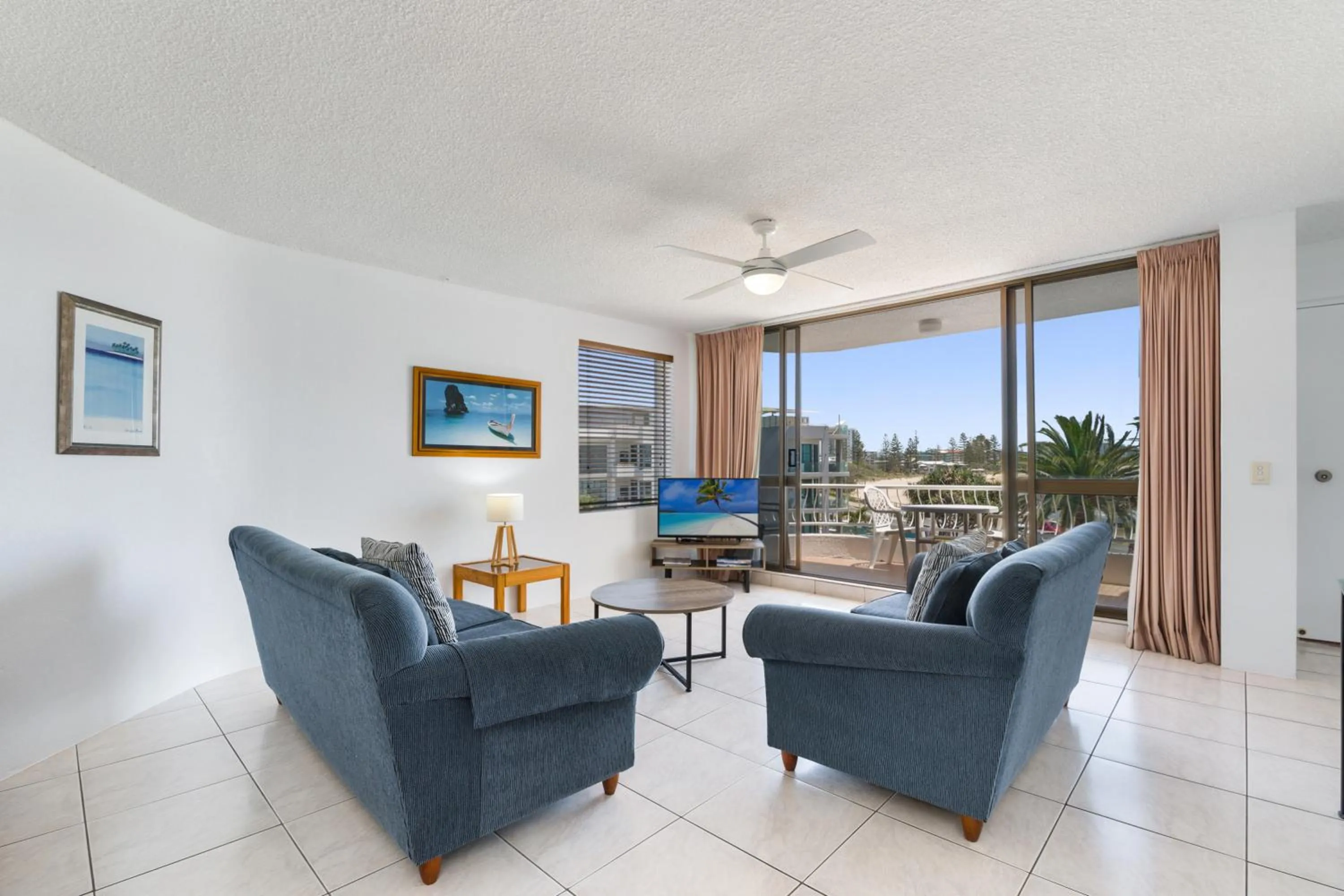 Living room in Alexandria Apartments
