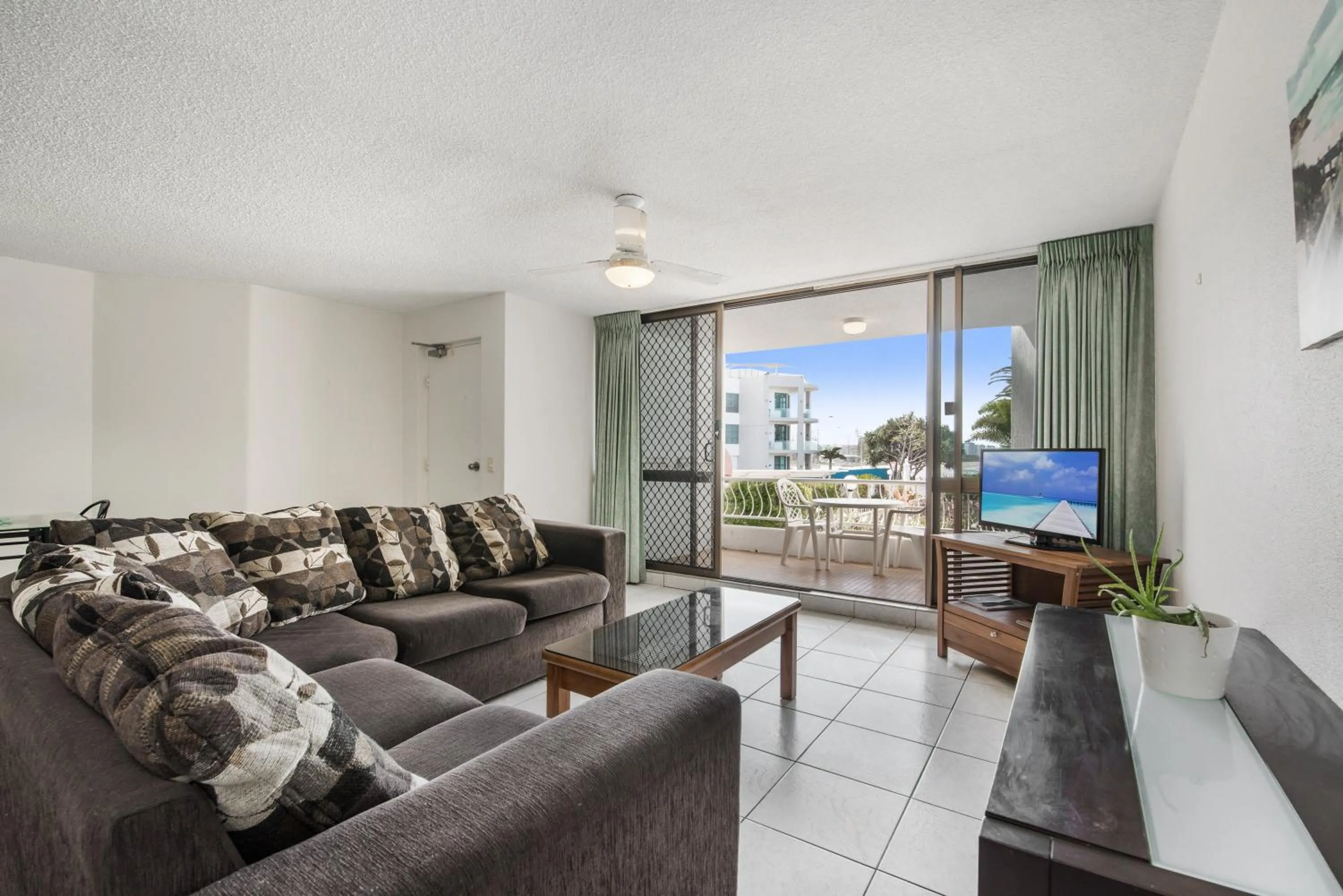 Living room in Alexandria Apartments