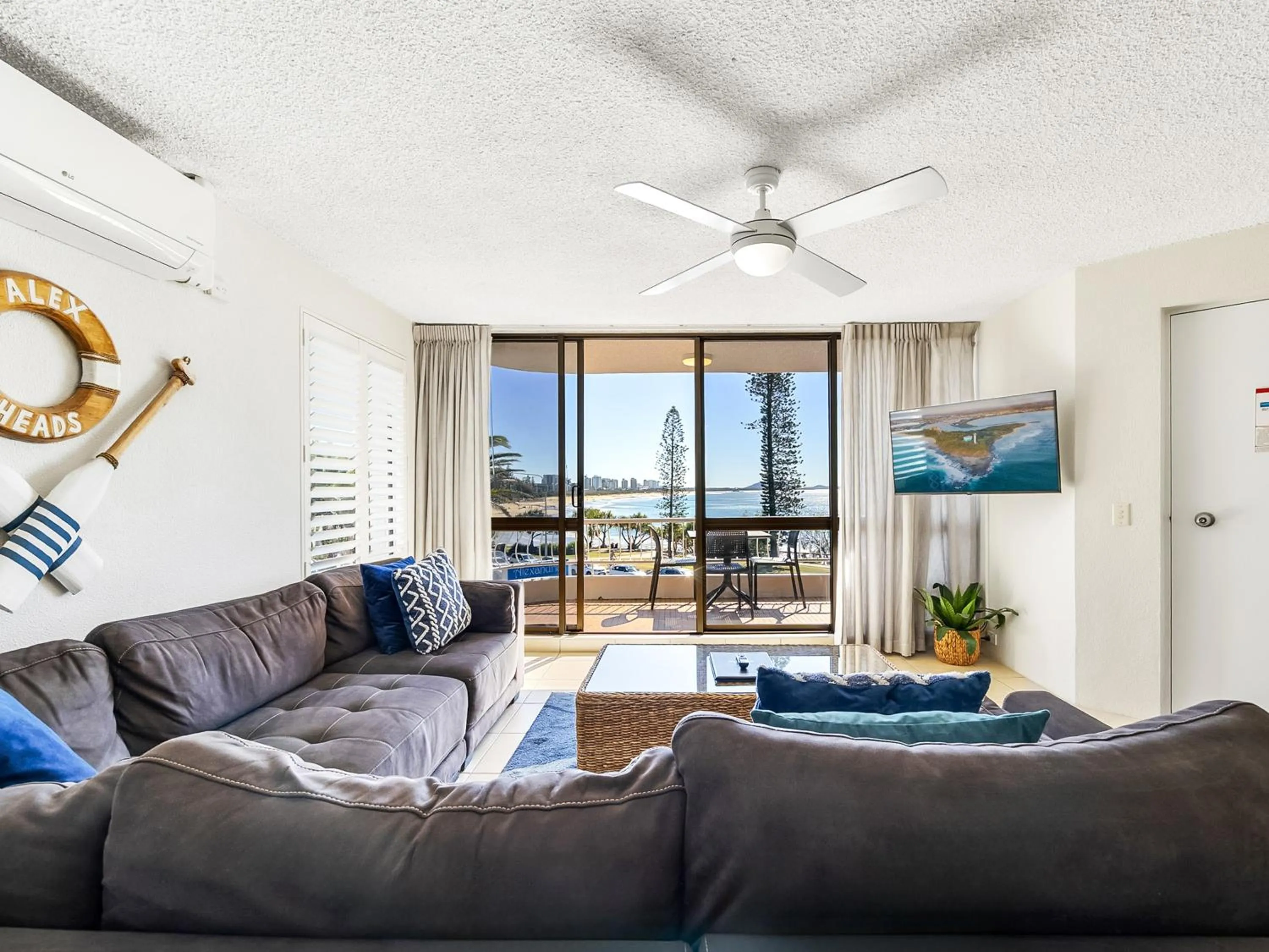 Living room in Alexandria Apartments