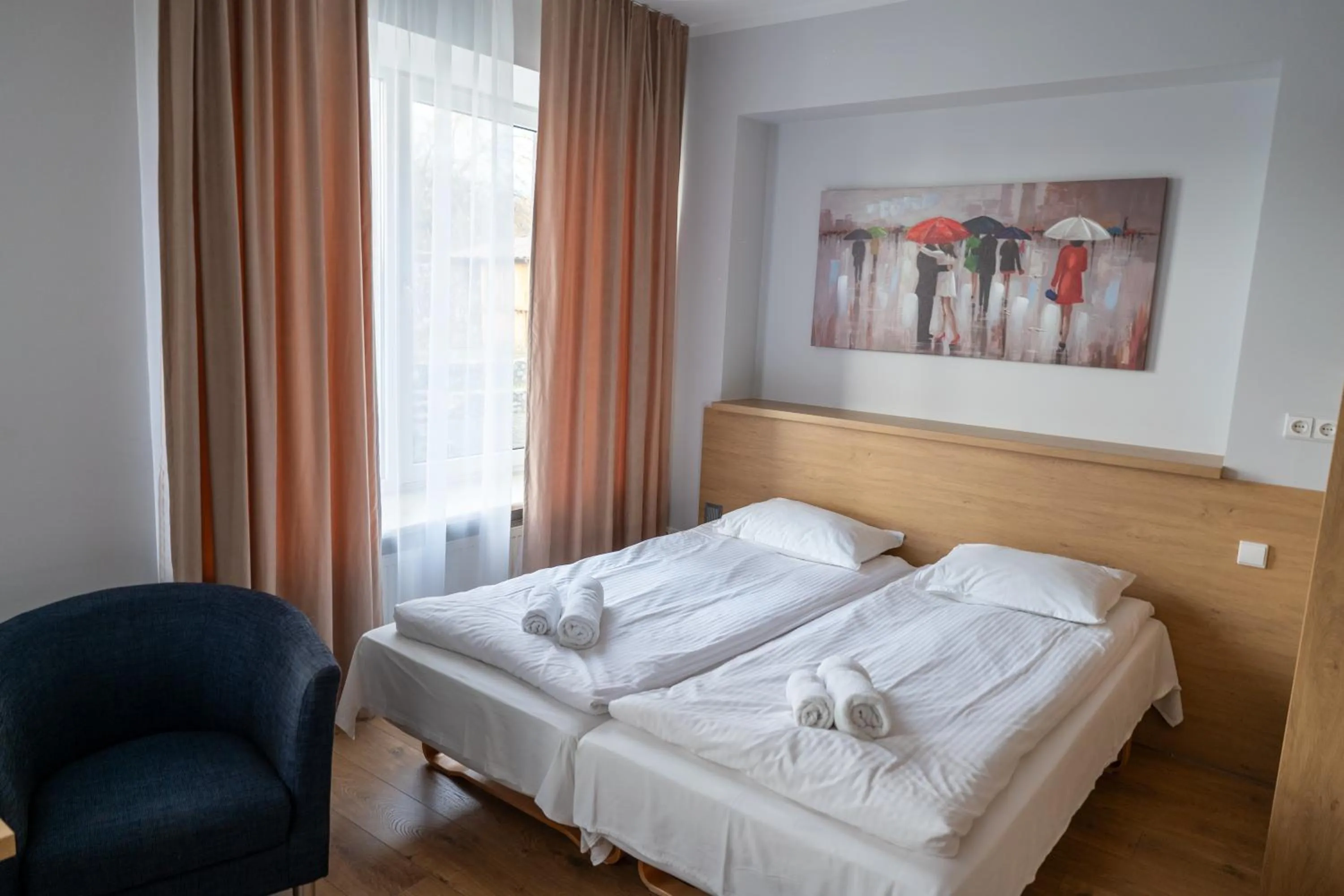 Bed in Viešbutis Banga