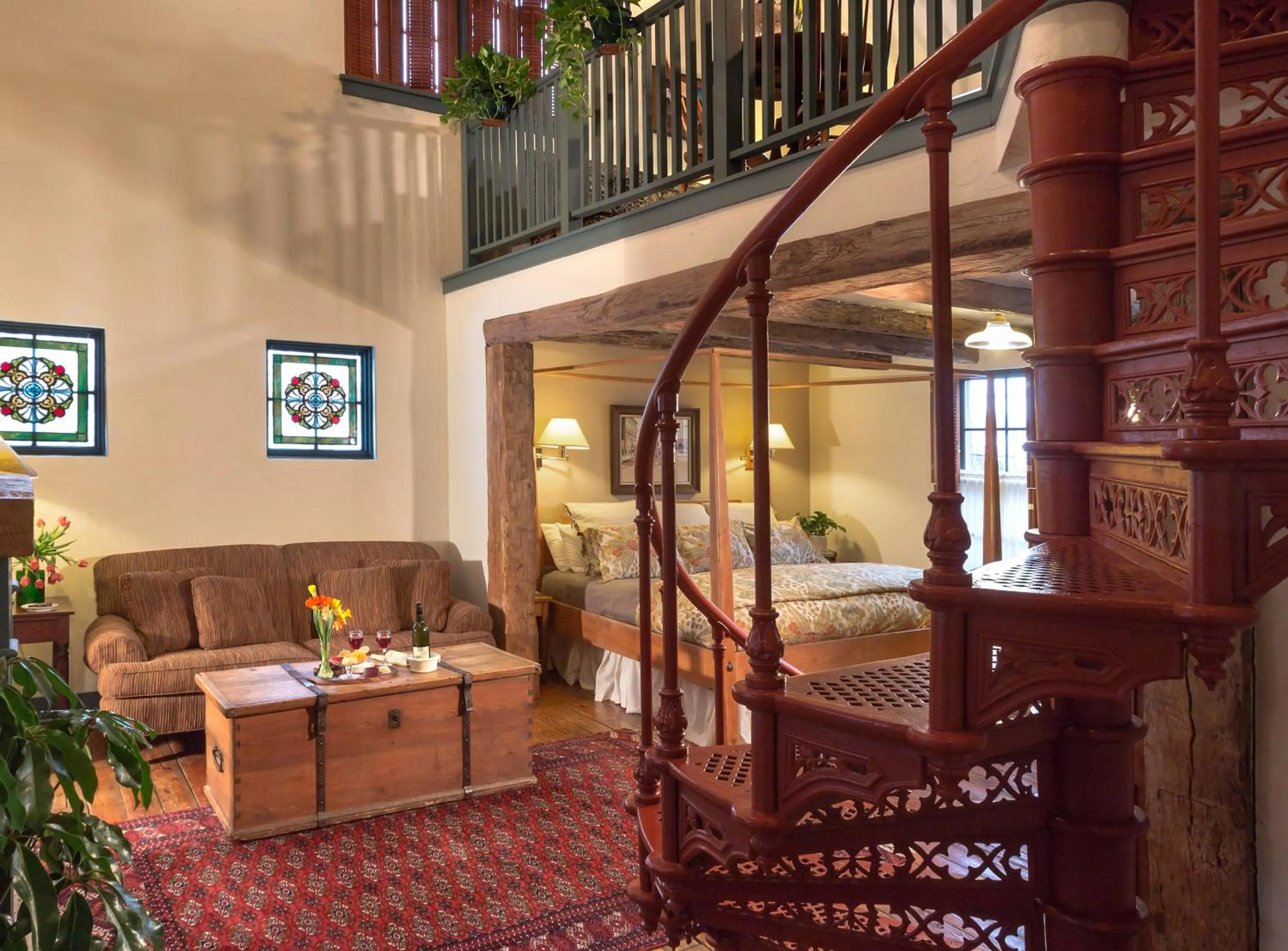 Bed in Washington House Inn