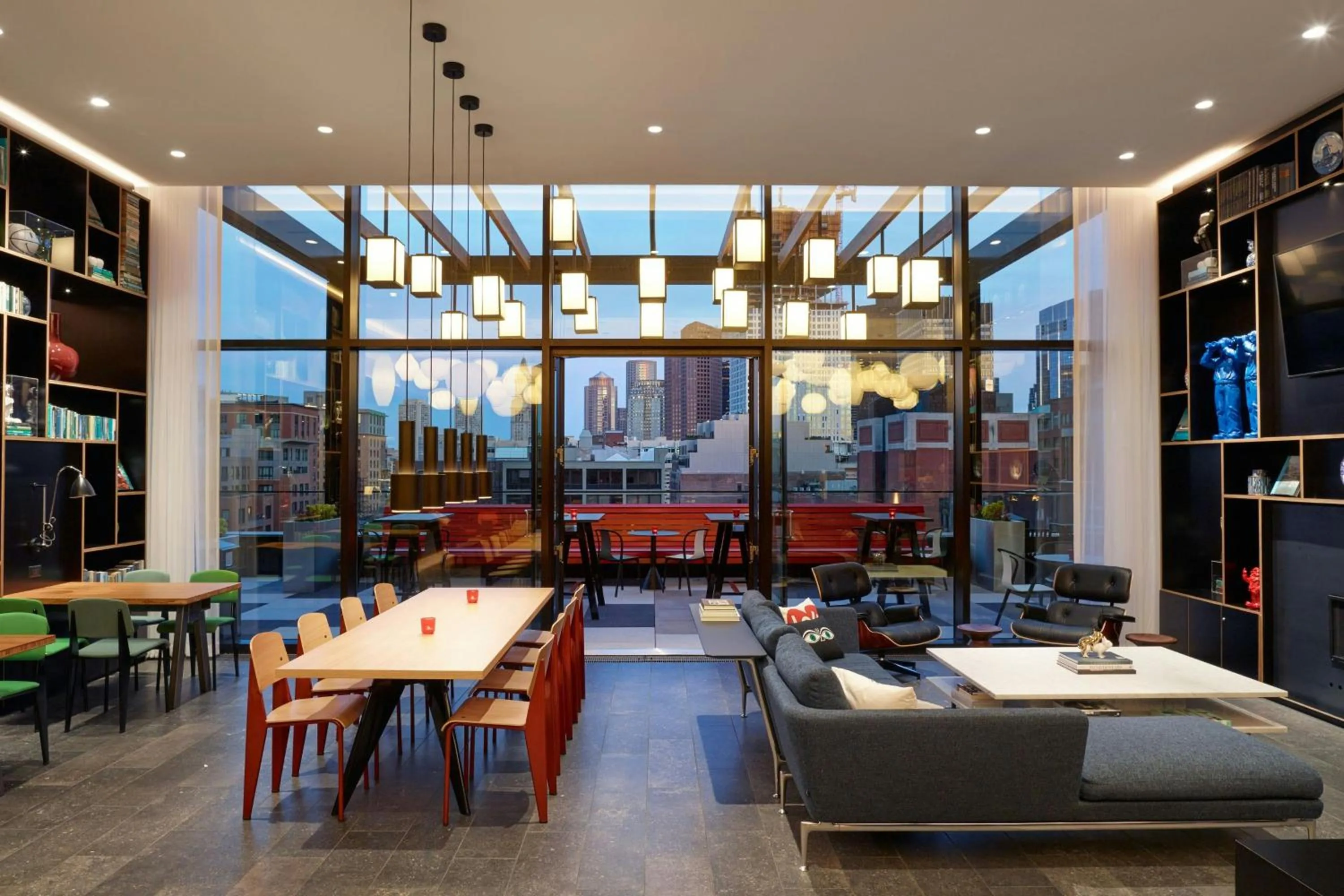 Lobby or reception in citizenM Boston North Station