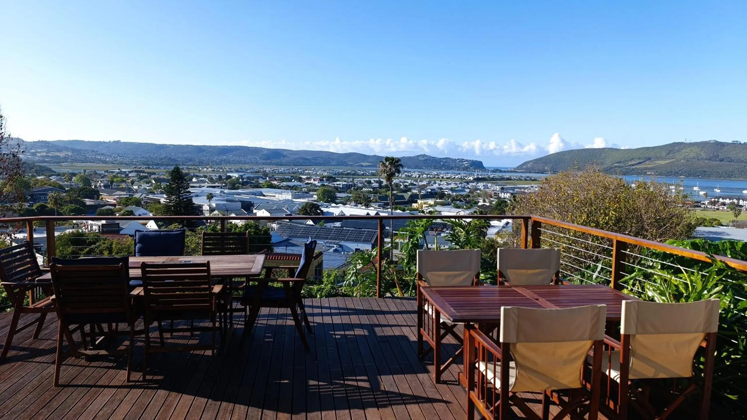 View (from property/room) in Guinea Fowl Lodge - Lagoon & Heads View B&B, Central Knysna