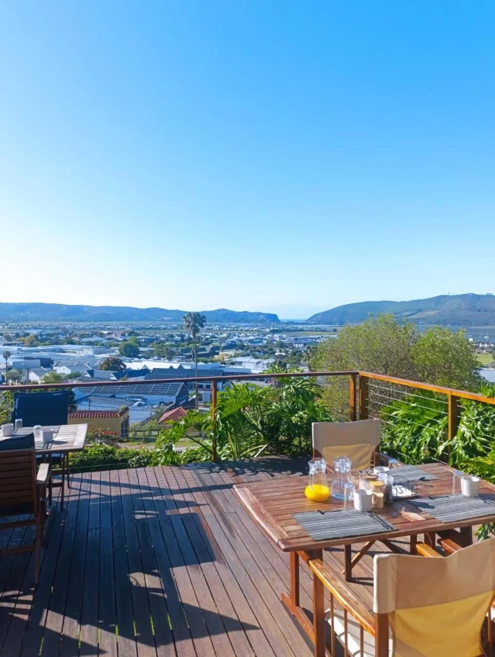 View (from property/room) in Guinea Fowl Lodge - Lagoon & Heads View B&B, Central Knysna
