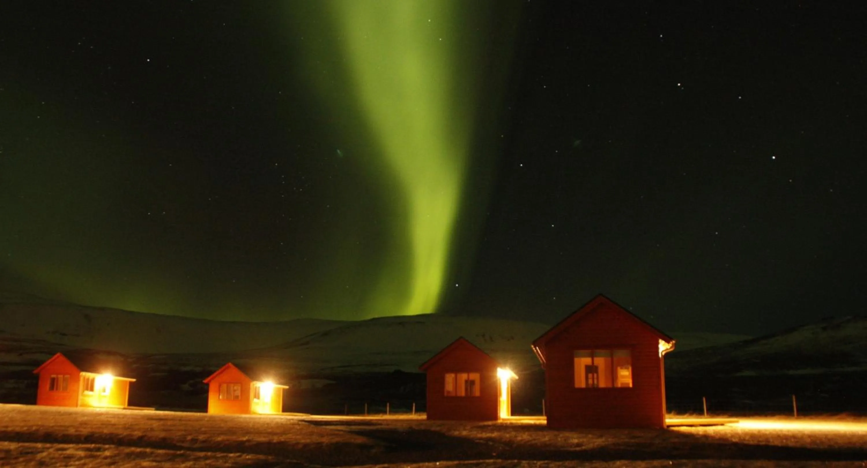 Winter in Hvammstangi Cottages