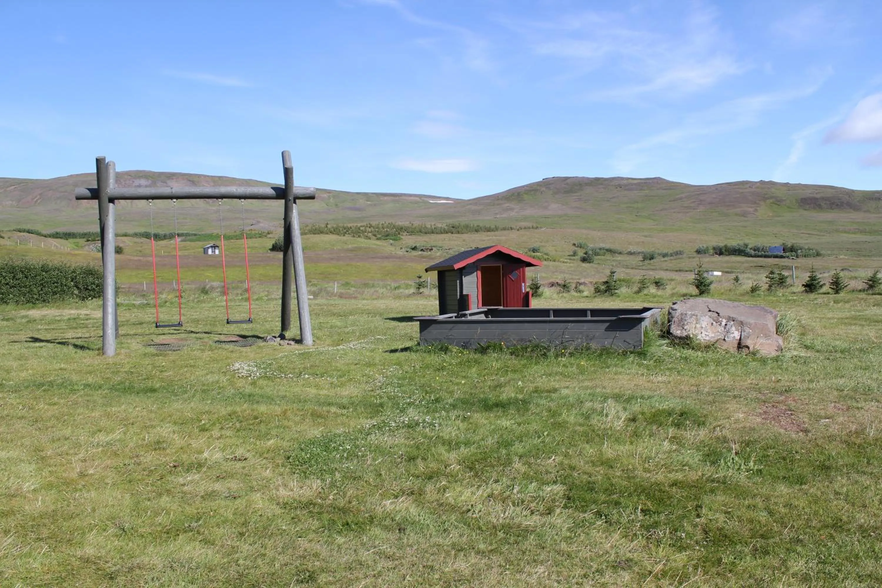 Children play ground in Hvammstangi Cottages