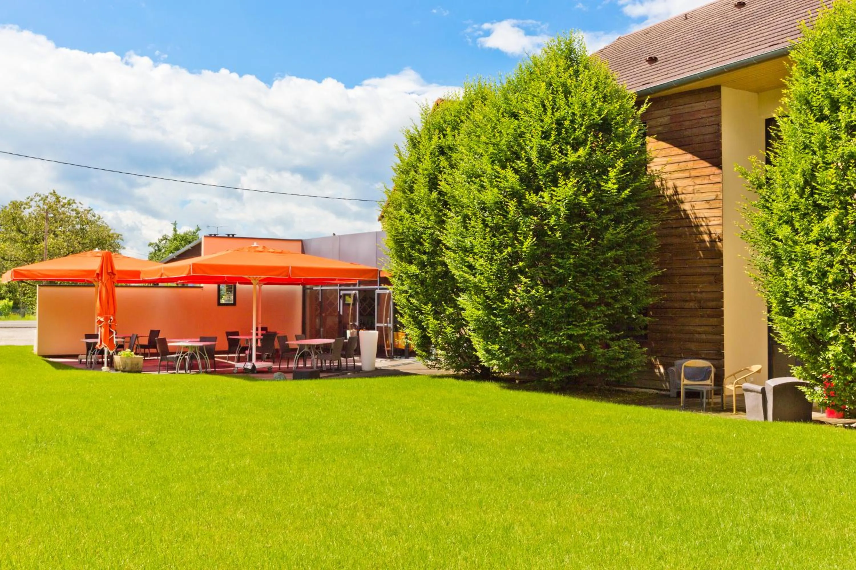 Balcony/Terrace in Hôtel Auberge de Chavannes