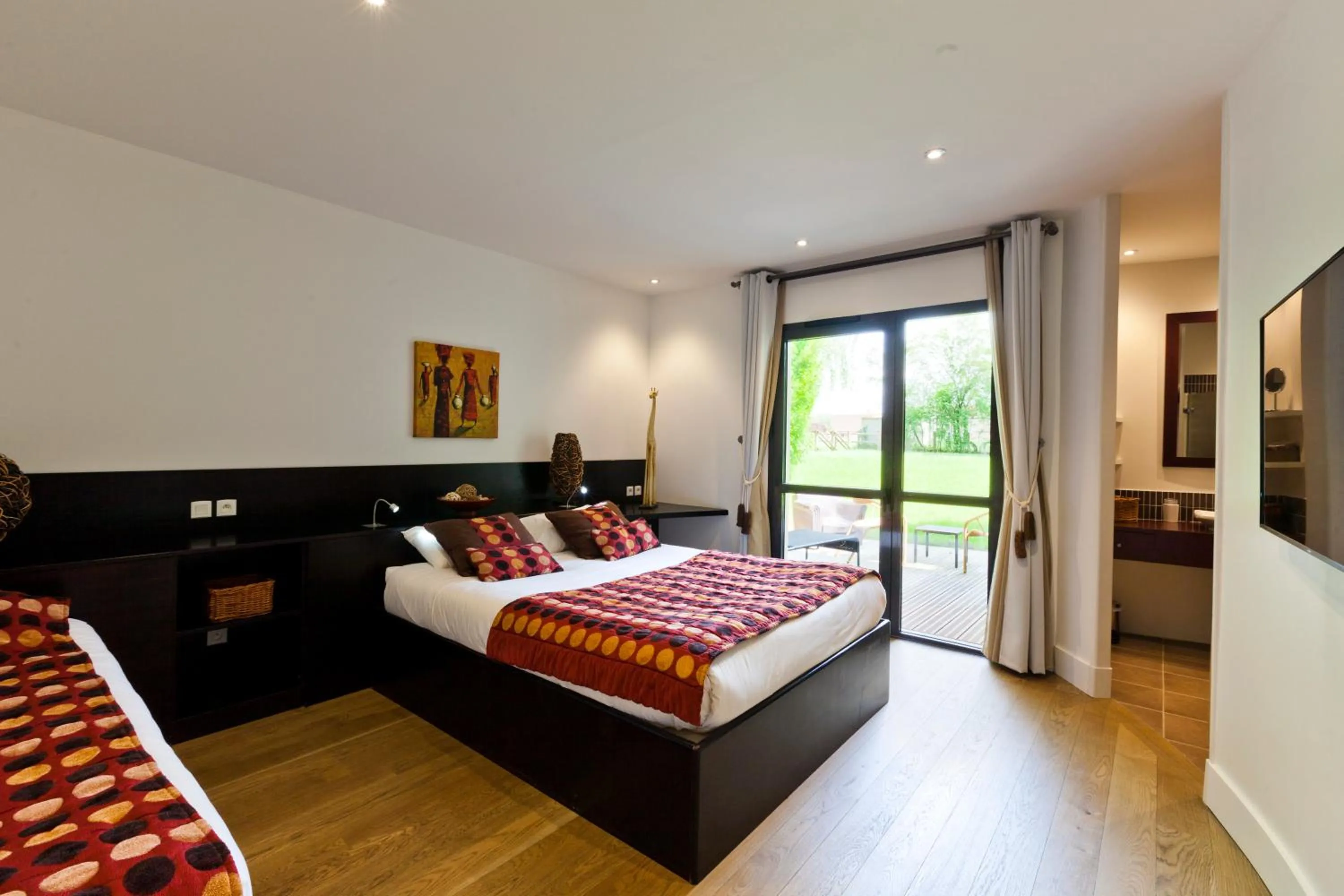 Bed in Hôtel Auberge de Chavannes