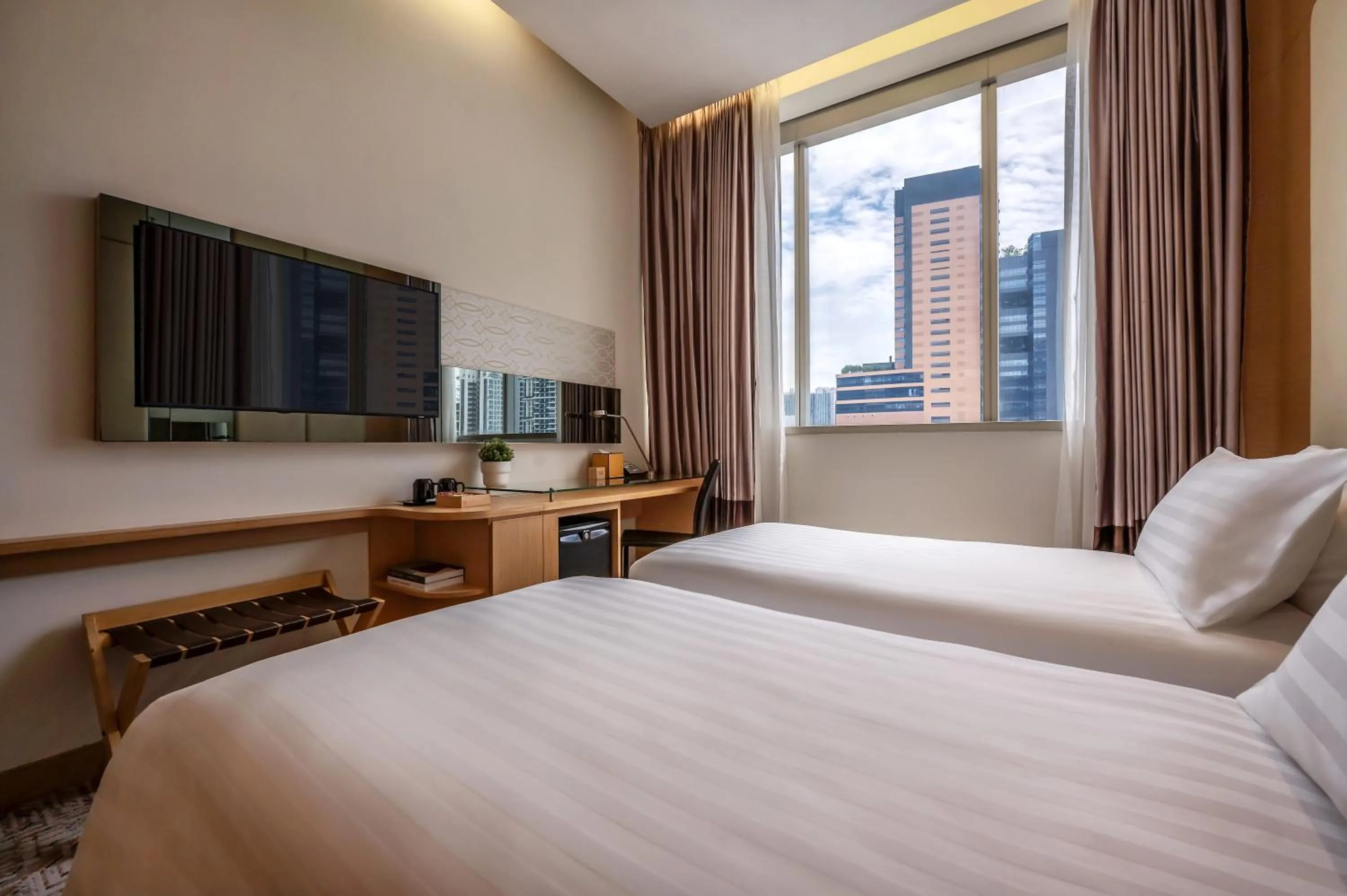 Bedroom, Bed in Dorsett Singapore - Newly Refurbished