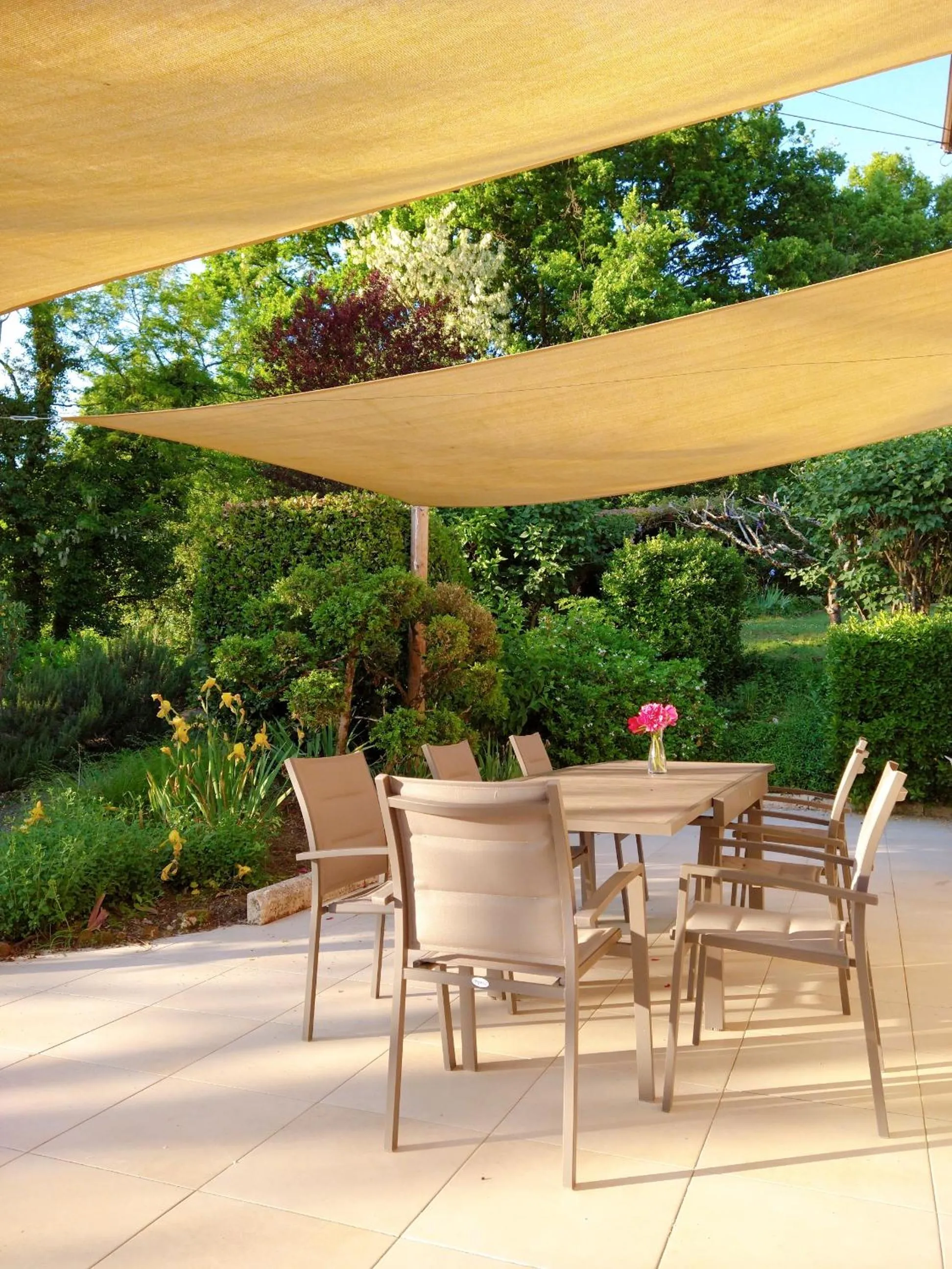 Balcony/Terrace in La Colline - Chambre d'hôtes - B&B