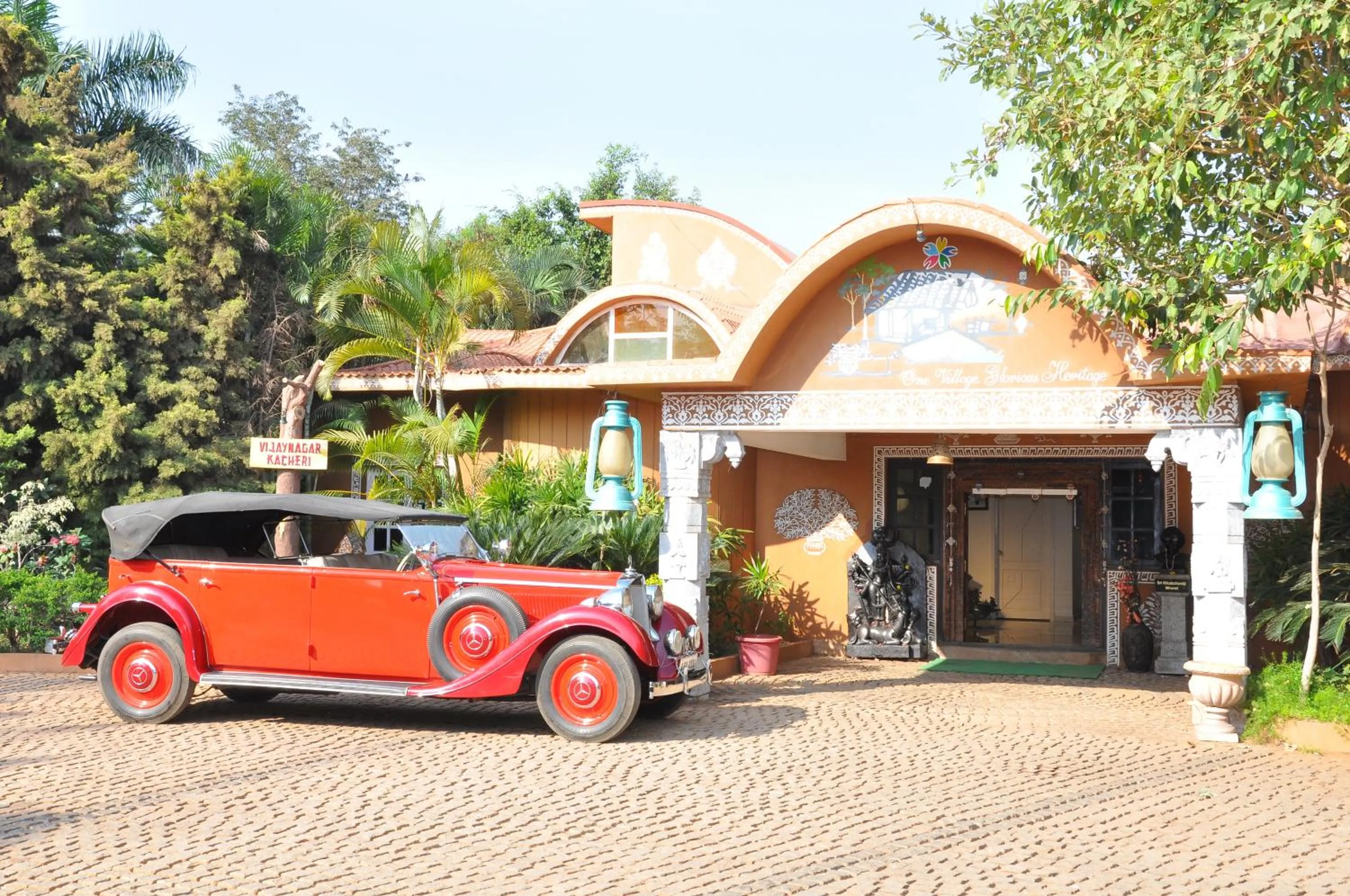 Property building in Vijayshree Resort, Hampi