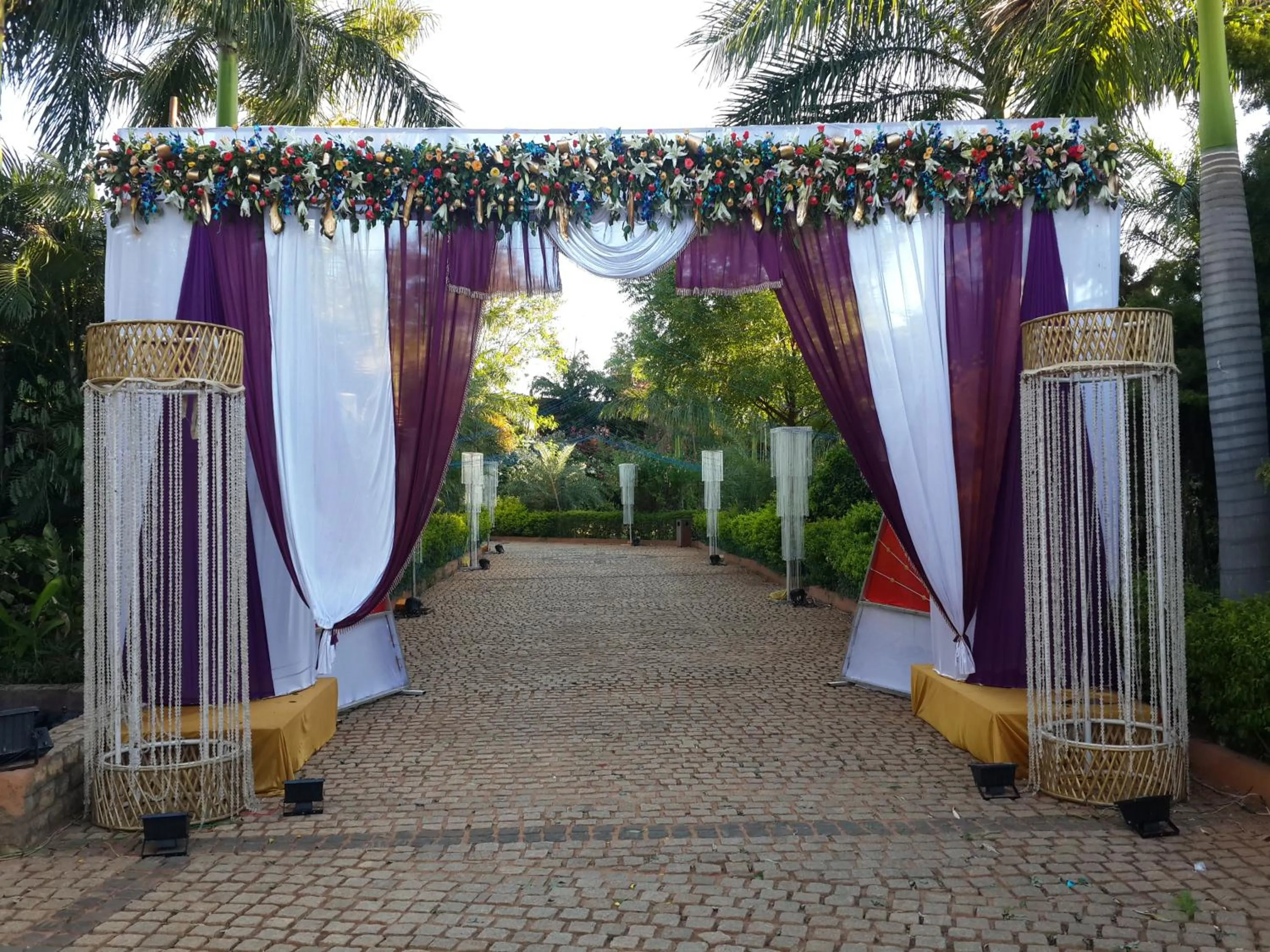Facade/entrance in Vijayshree Resort, Hampi